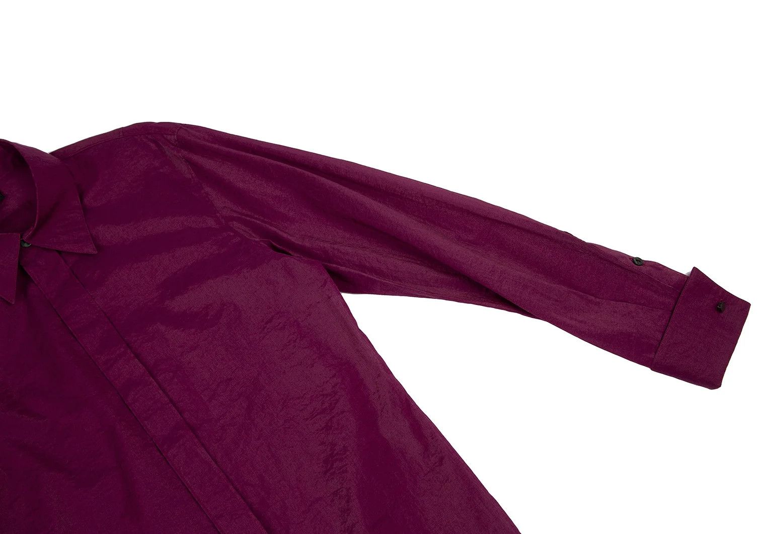 Jean Paul Gaultier Cotton Nylon Sheer Cuff Shirt in Purple Size 48 Size US M / EU 48-50 / 2 - 5 Thumbnail