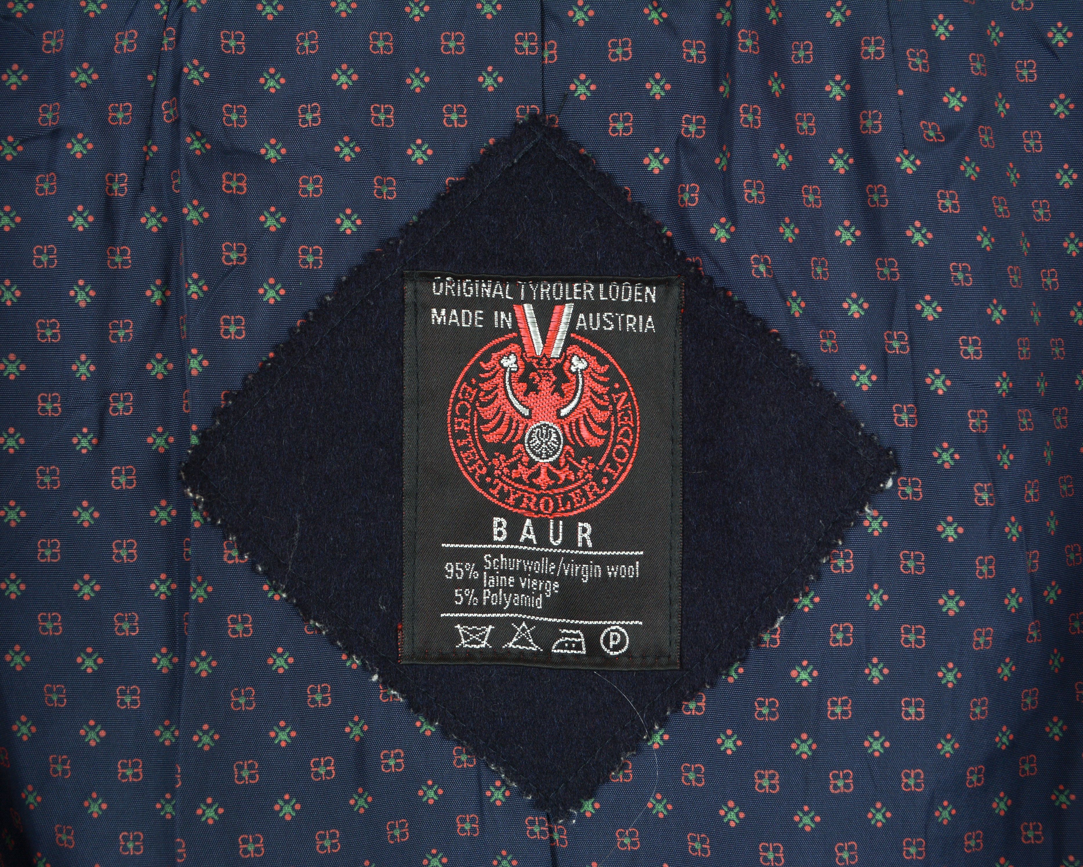 Other × Vintage BAUR TYROLER LODEN Wool Trachten Over Coat Double Breasted Size L / US 10 / IT 46 - 8 Thumbnail