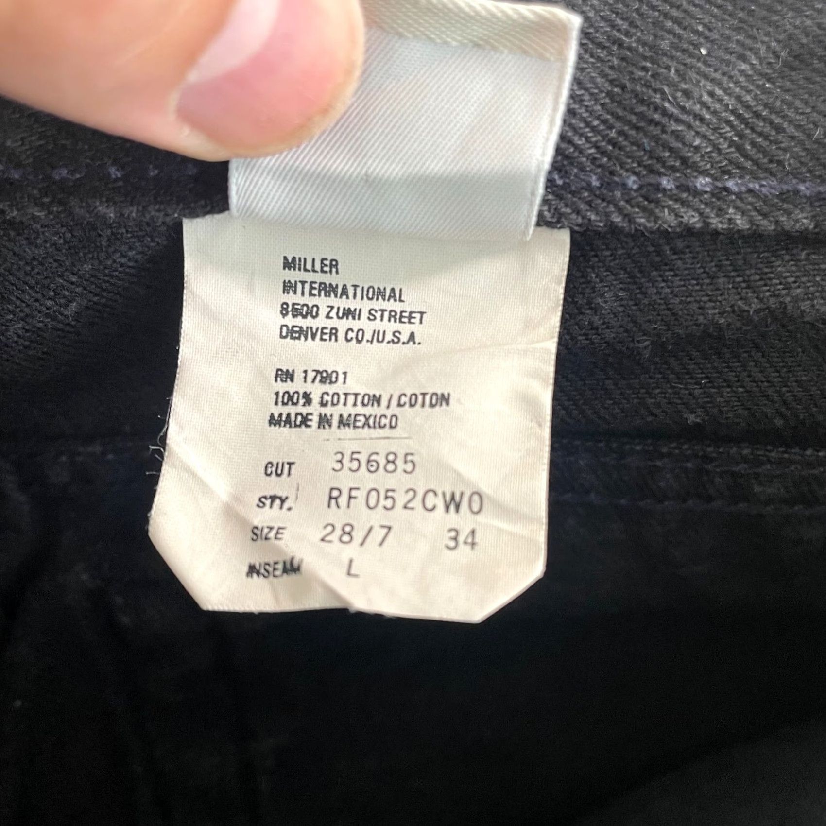 Vintage Authentic Rockies Jeans Women 27 Black Relaxed Straight Leg Jeans Mens? Size 27" / US 4 / IT 40 - 3 Thumbnail