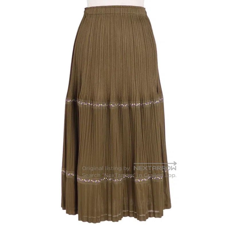Issey Miyake Issey Miyake Pleated Skirt Size 25" / US 0 / IT 36 - 2 Thumbnail