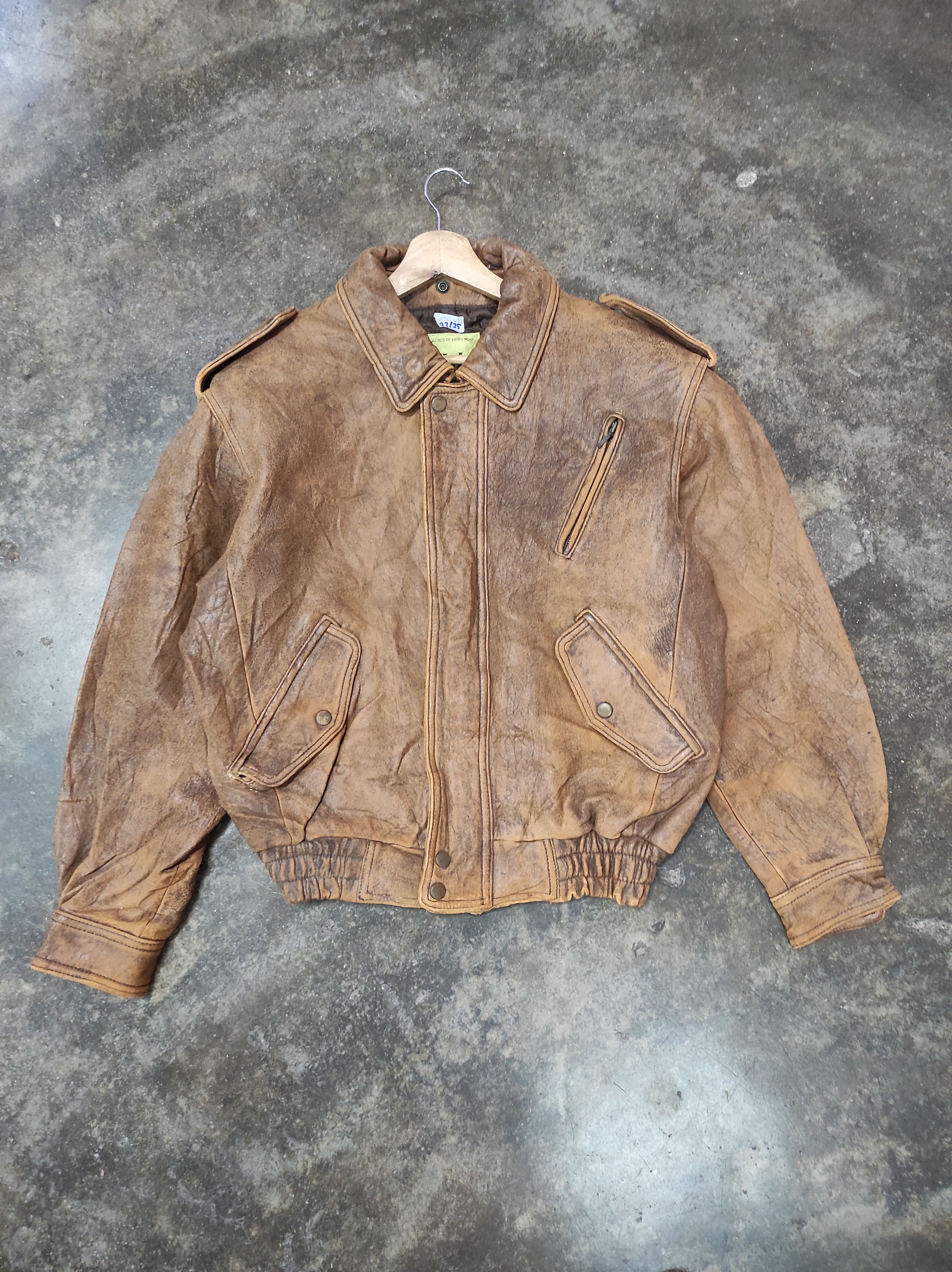 Genuine Leather × Japanese Brand × Vintage ZILCH CLASSICS RETRO GENUINE LEATHER BOMBER JACKET Size US M / EU 48-50 / 2 - 1 Thumbnail