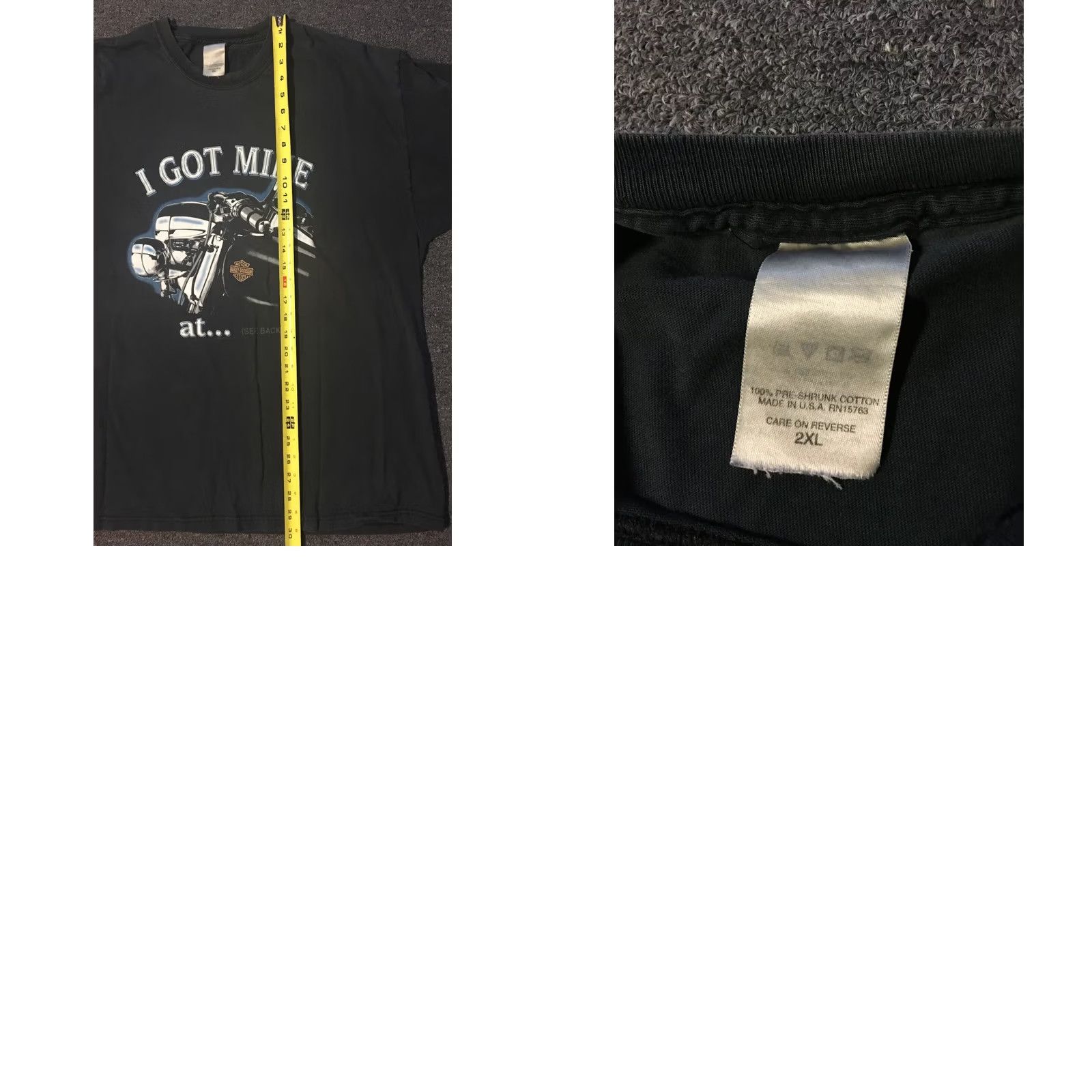 Harley Davidson VINTAGE Harley-Davidson Got Mine At Victorville Shirt XX L Black Men's T-Shirt 2XL USA California Harley-Davidson Graphic Tee 90s Biker USA Flag Retro Size US XXL / EU 58 / 5 - 8 Thumbnail