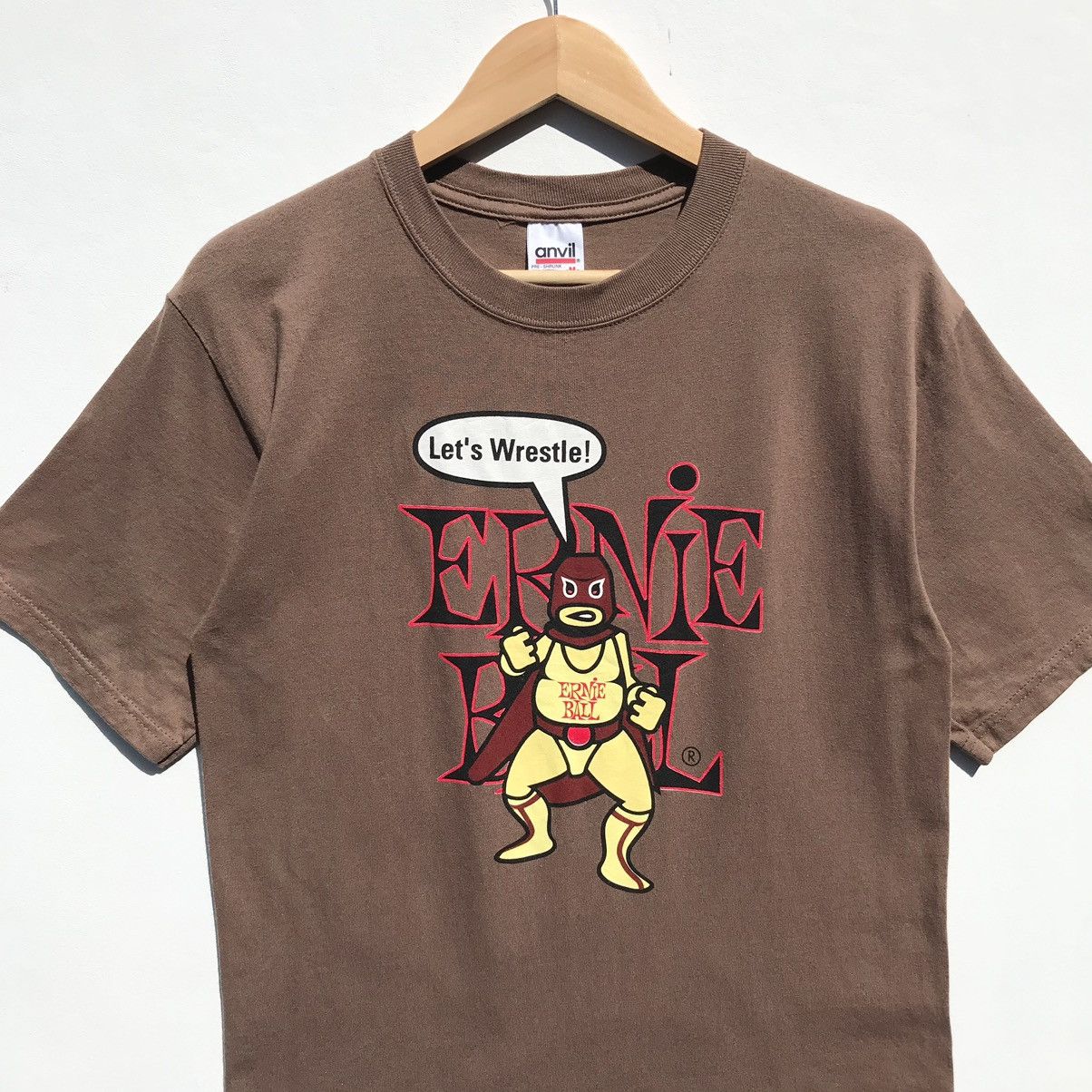Vintage Vintage 90s Ernie Ball Let’s Wrestle Shirt Size US S / EU 44-46 / 1 - 6 Thumbnail