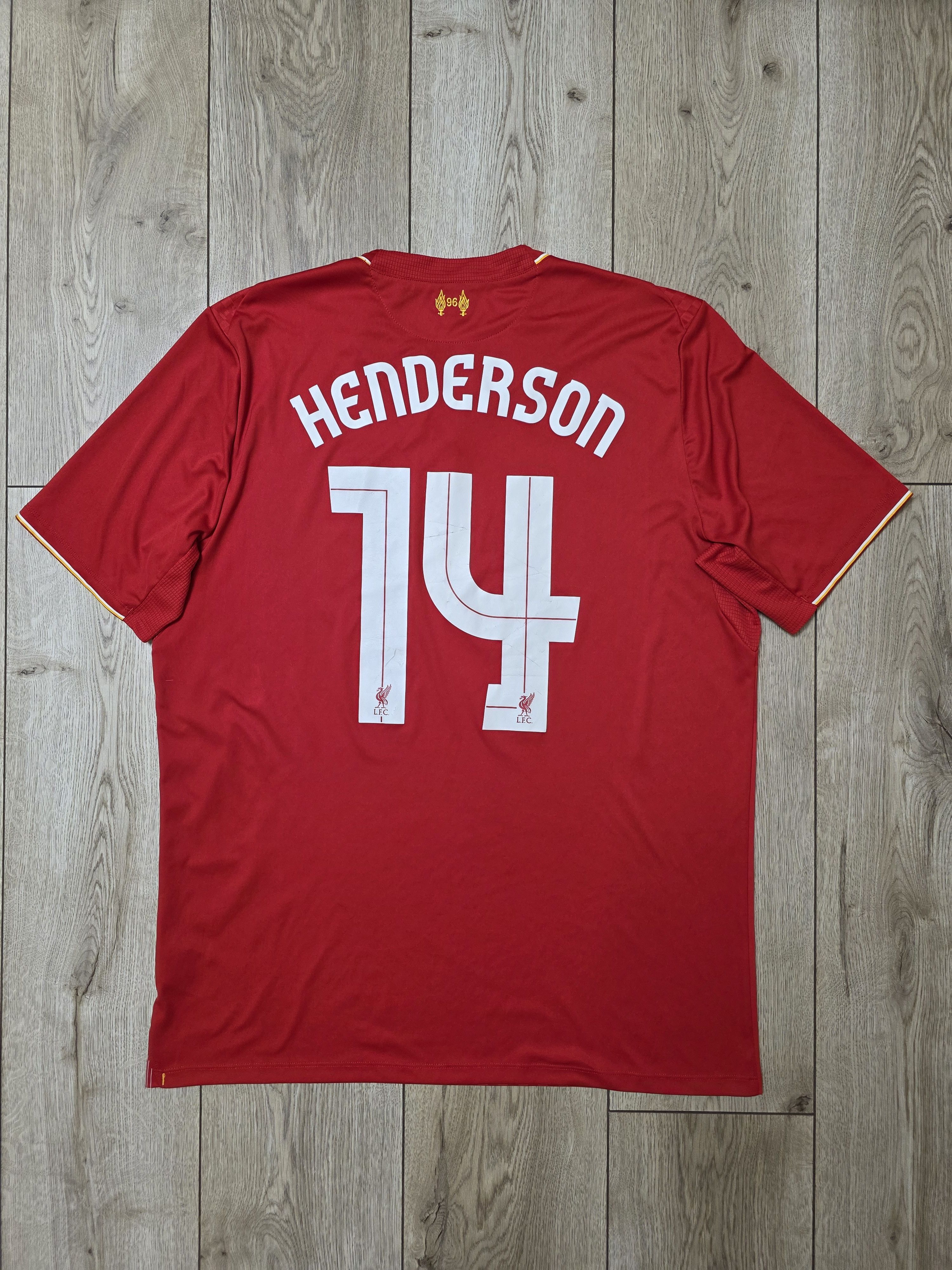 New Balance LIVERPOOL 2015 2016 HOME HENDERSON FOOTBALL SOCCER JERSEY Size US XL / EU 56 / 4 - 1 Thumbnail