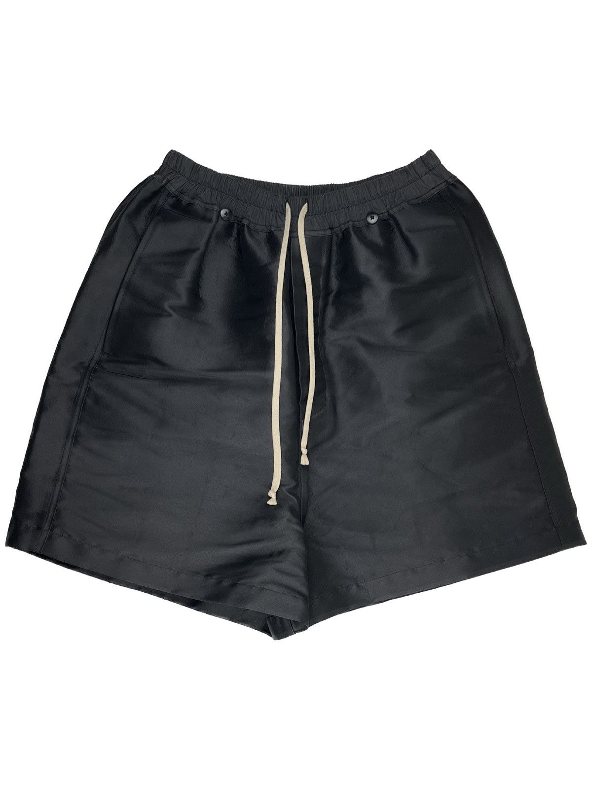 Pre-owned Ss15 Runway Faun Silk Shorts In Black