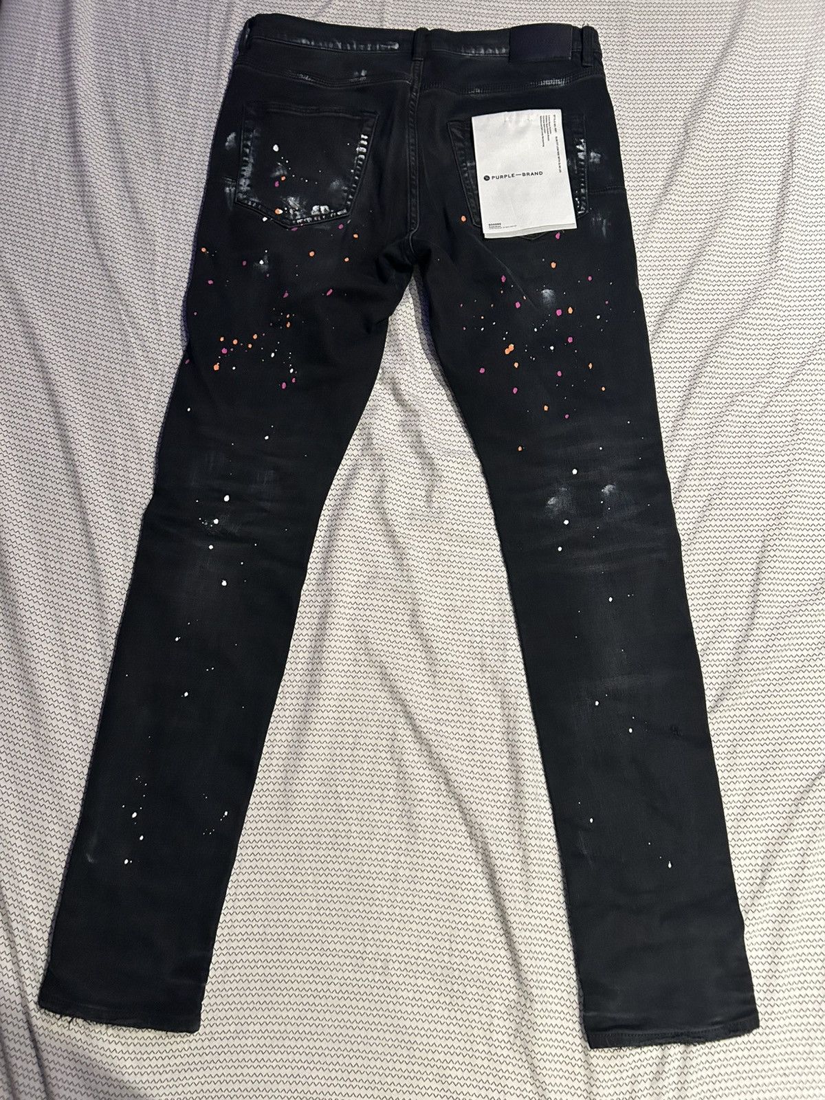 Purple Brand Black Paint Splatter Purple Jeans Size 32 Size US 32 / EU 48 - 2 Thumbnail