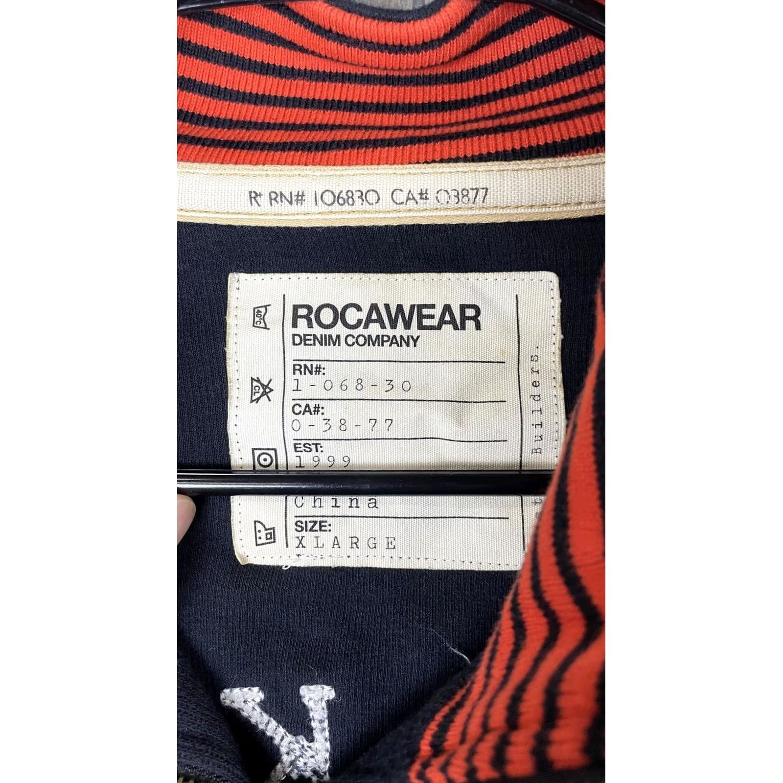 Rocawear Rocawear Track Jacket Mens XL Blue Black Kings Series Full Zip Streetwear Hip Hop Size US XL / EU 56 / 4 - 4 Thumbnail