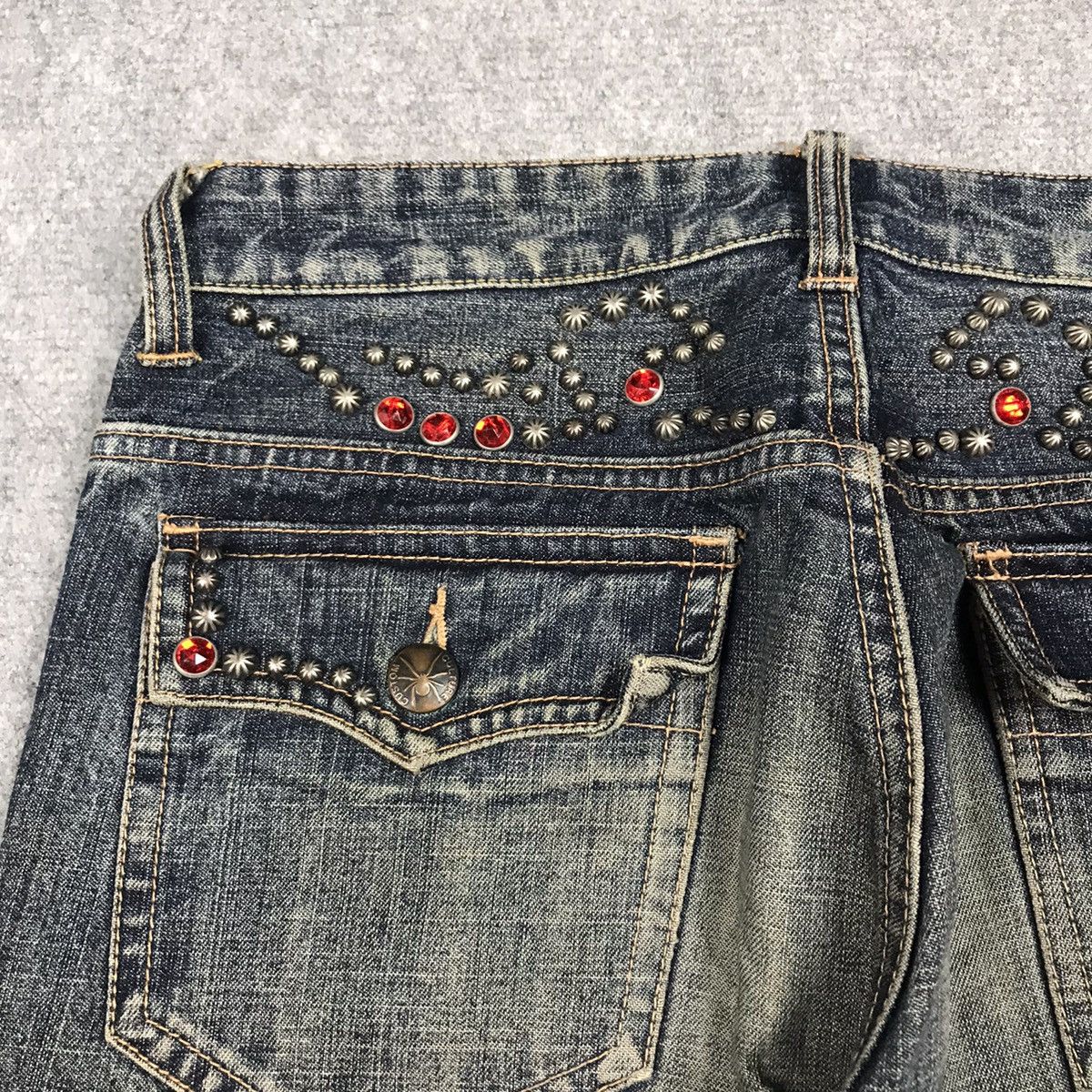 If Six Was Nine JAPAN STYLE FLARE DENIM CUSTOM CULTJPE BOOTCUT PANTS Size US 28 / EU 44 - 14 Thumbnail