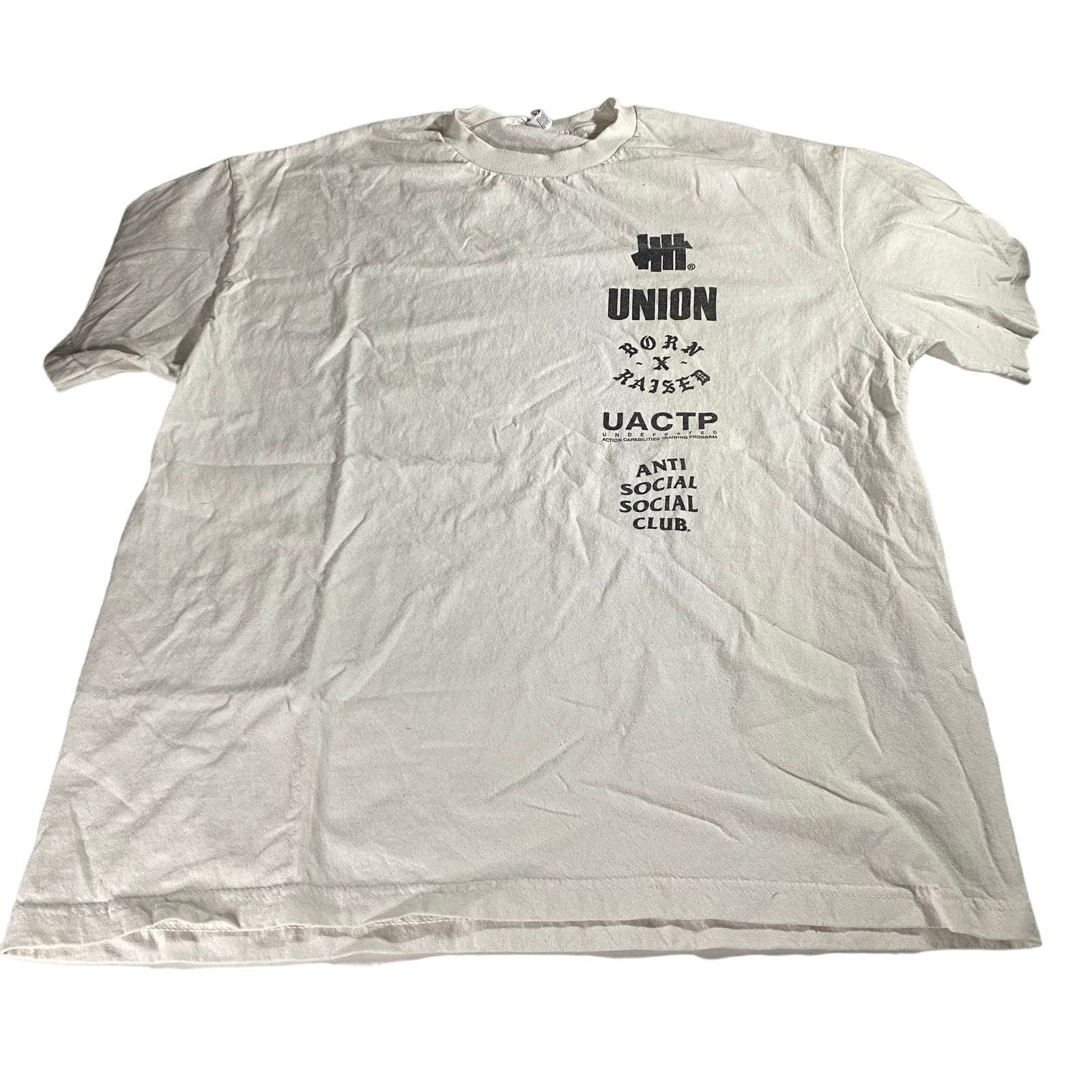 image of Undefeated X Uactp X Union X Born X Raised X Tee Shirt XL in White, Men's