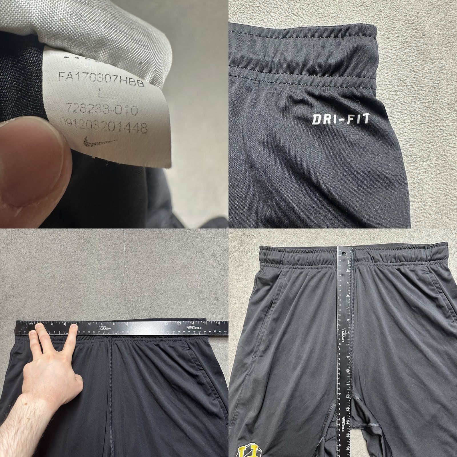 Nike Nike Dri-FIT Athletic Training Shorts Mens Large Black UA Volleyball EUC Size US 30 / EU 46 - 8 Thumbnail