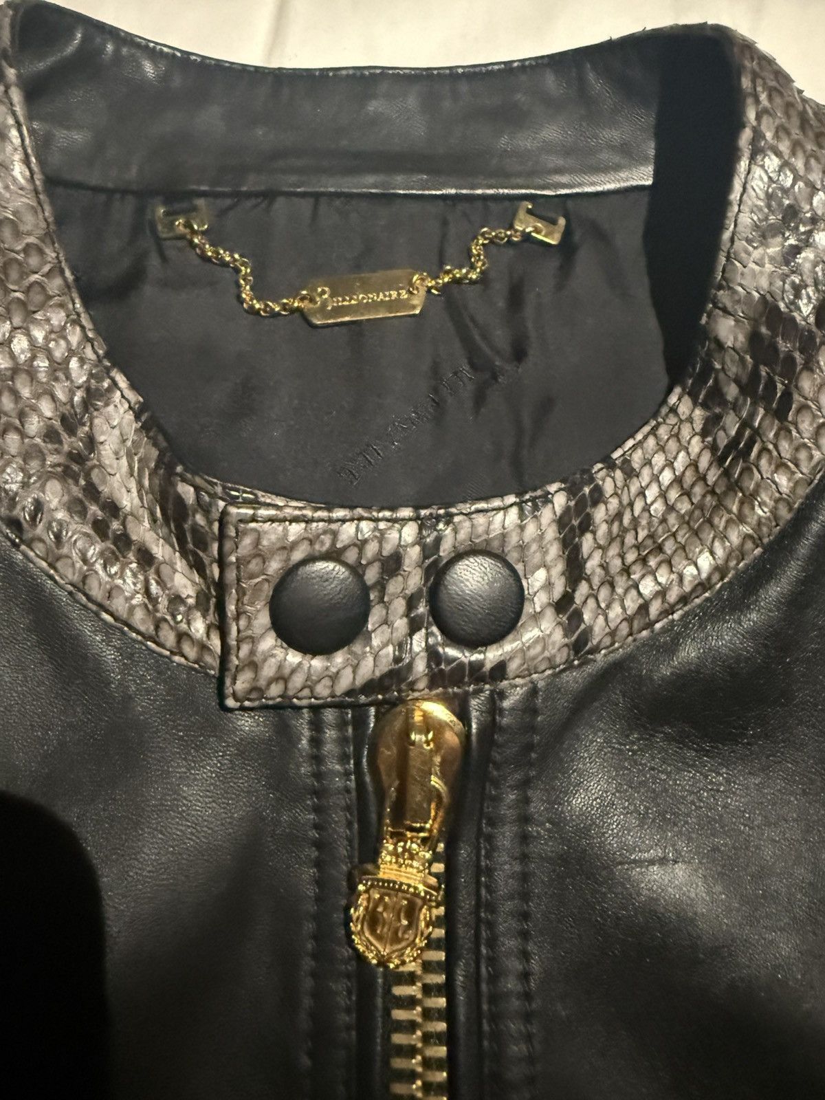 Billionaire Couture Billionaire (Made In Italy) Leather Jacket Size US L / EU 52-54 / 3 - 2 Thumbnail