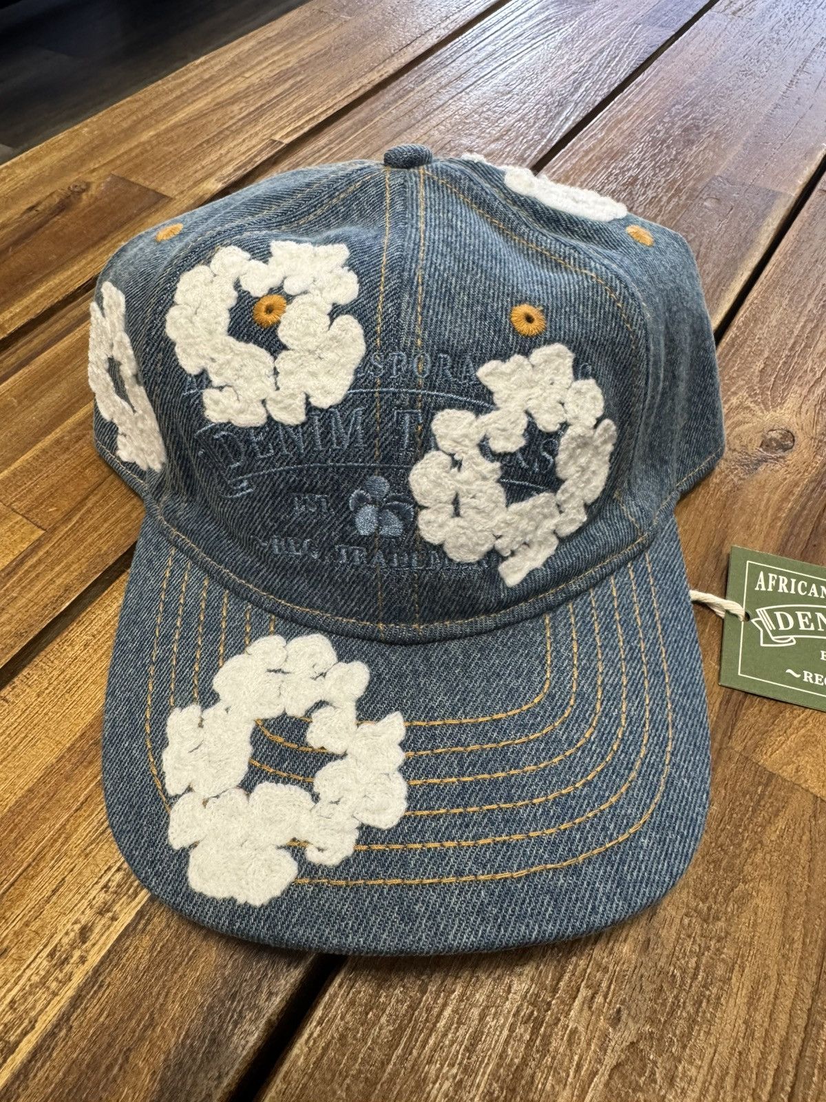 DENIM TEARS DENIM TEAR Wreath Adjustable Hat DENIM Size ONE SIZE - 2 Thumbnail