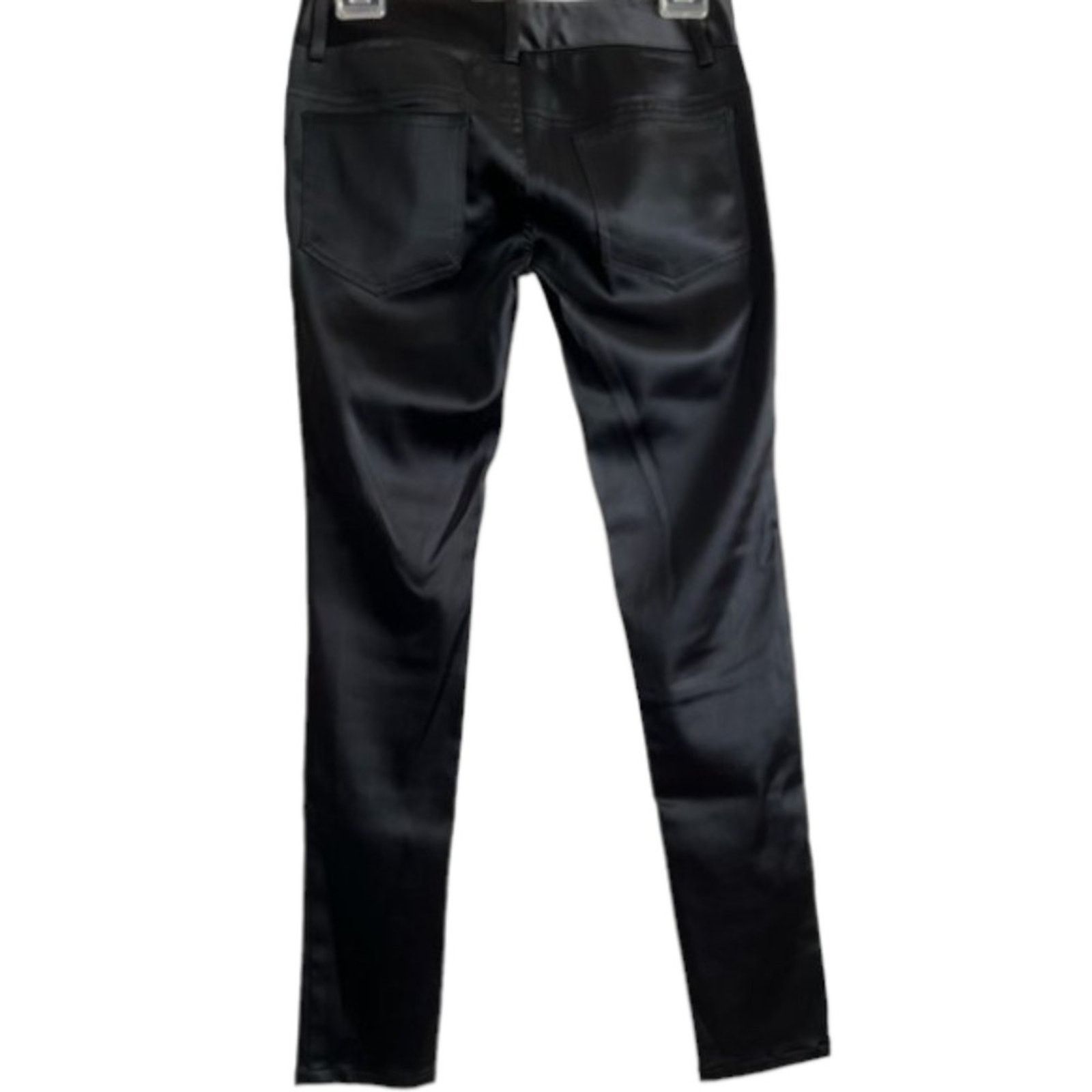 Alice + Olivia ALICE + OLIVIA Black Low-Rise Skinny Leg Pants, XS/US0/W27 Size 25" / US 0 / IT 36 - 4 Thumbnail