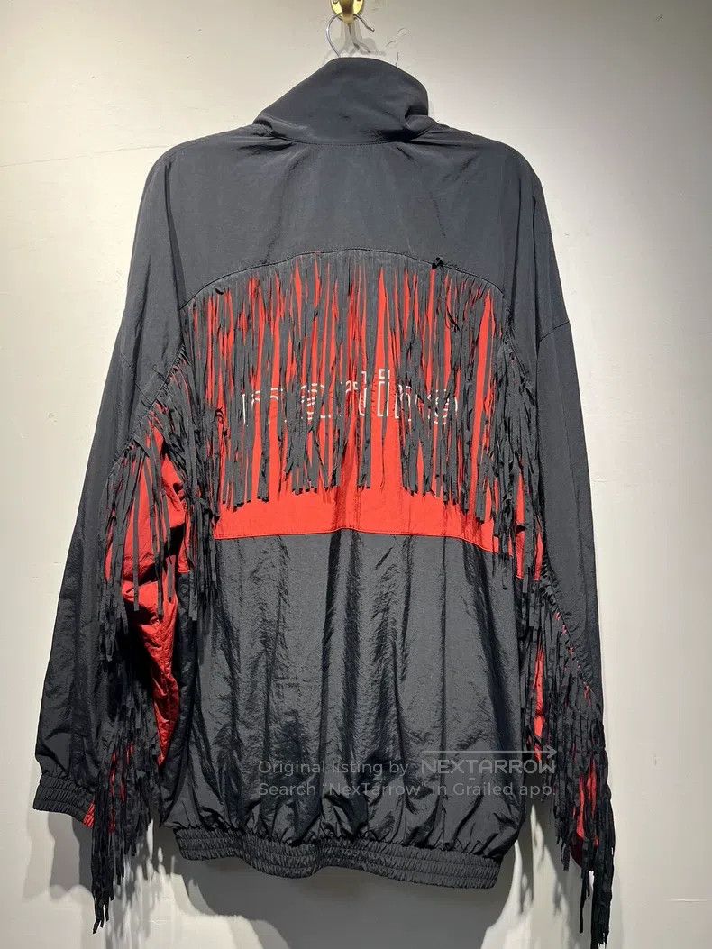 Martine Rose Martine Rose Black and red stitched tassel jacket Size US XS / EU 42 / 0 - 2 Thumbnail