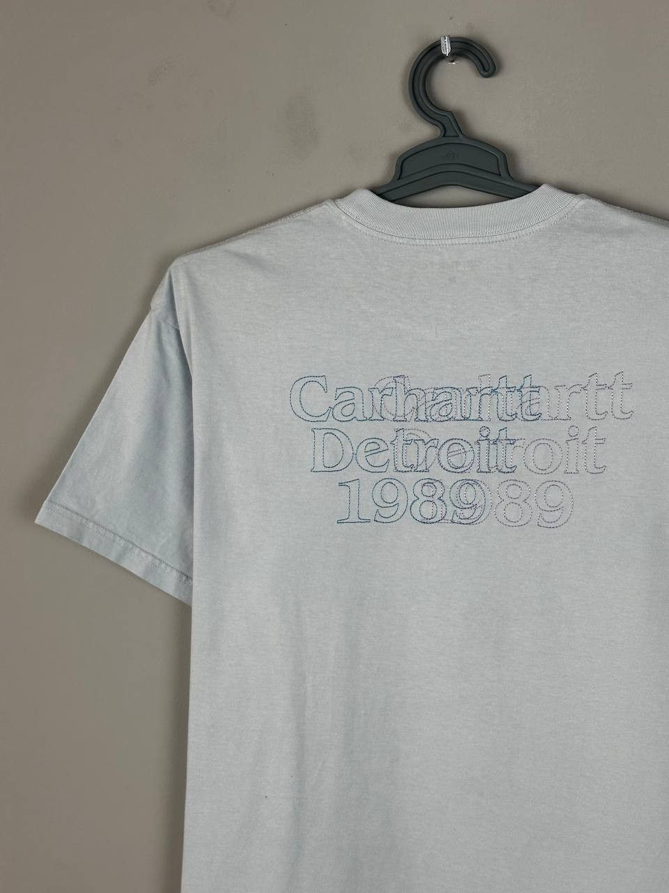 Carhartt Wip Carhartt WIP Blue Duel Logo Streetwear T Shirt Size US M / EU 48-50 / 2 - 2 Thumbnail
