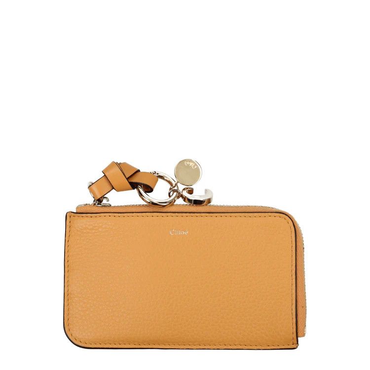 Chloe ob1o1e1024 Size: OS / Leather Coin Purse in Orange Size ONE SIZE - 1 Thumbnail