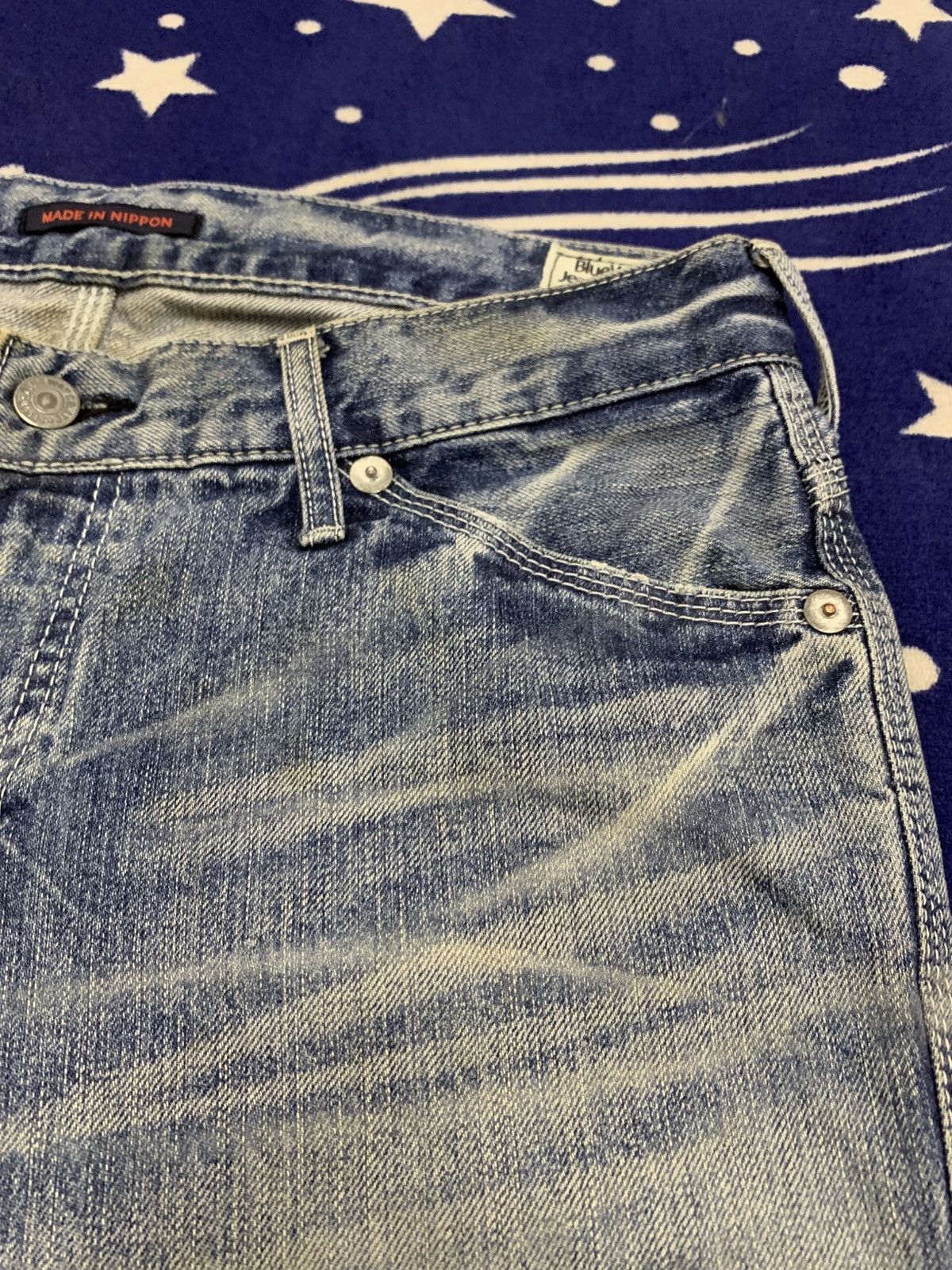 Japanese Brand Blue Way Garments Japan Vintage Denim Jeans Size US 33 - 5 Thumbnail
