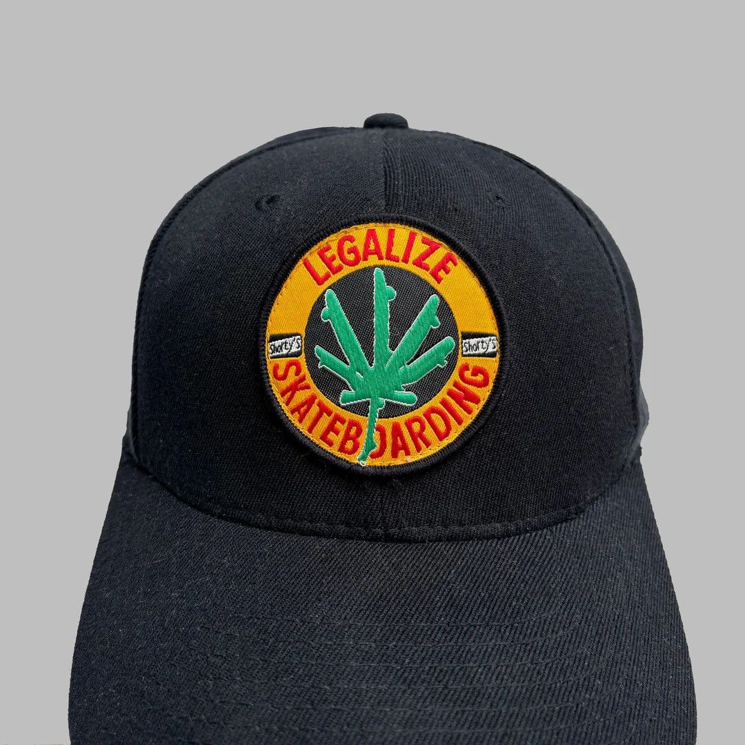 Shorty's Skateboards Shorty’s 1990 90s Vintage Legalize Skateboarding Cap Hat Size ONE SIZE - 2 Thumbnail
