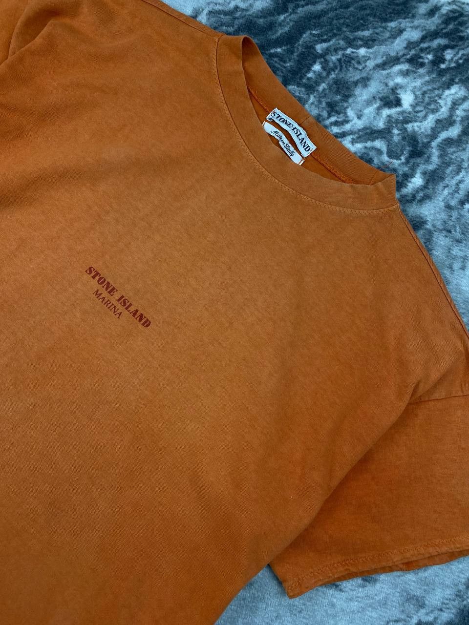 Stone Island Vintage Stone Island Marina 1995 T Shirt Men Size XL Orange Size US XL / EU 56 / 4 - 3 Thumbnail