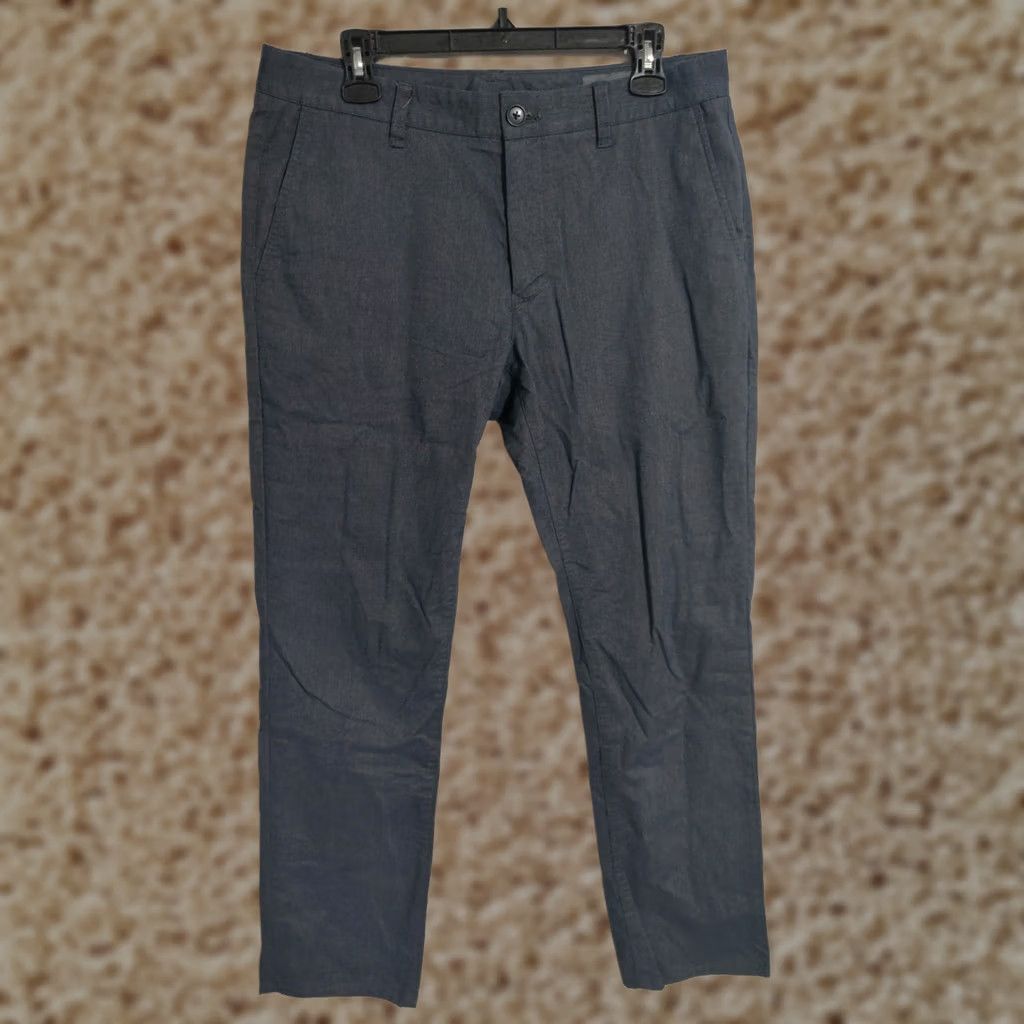 Bonobos Bonobos Chino Pants Mens 33x31 Athletic Fit Casual Dress Darker Blue/Gray Size US 34 / EU 50 - 1 Thumbnail