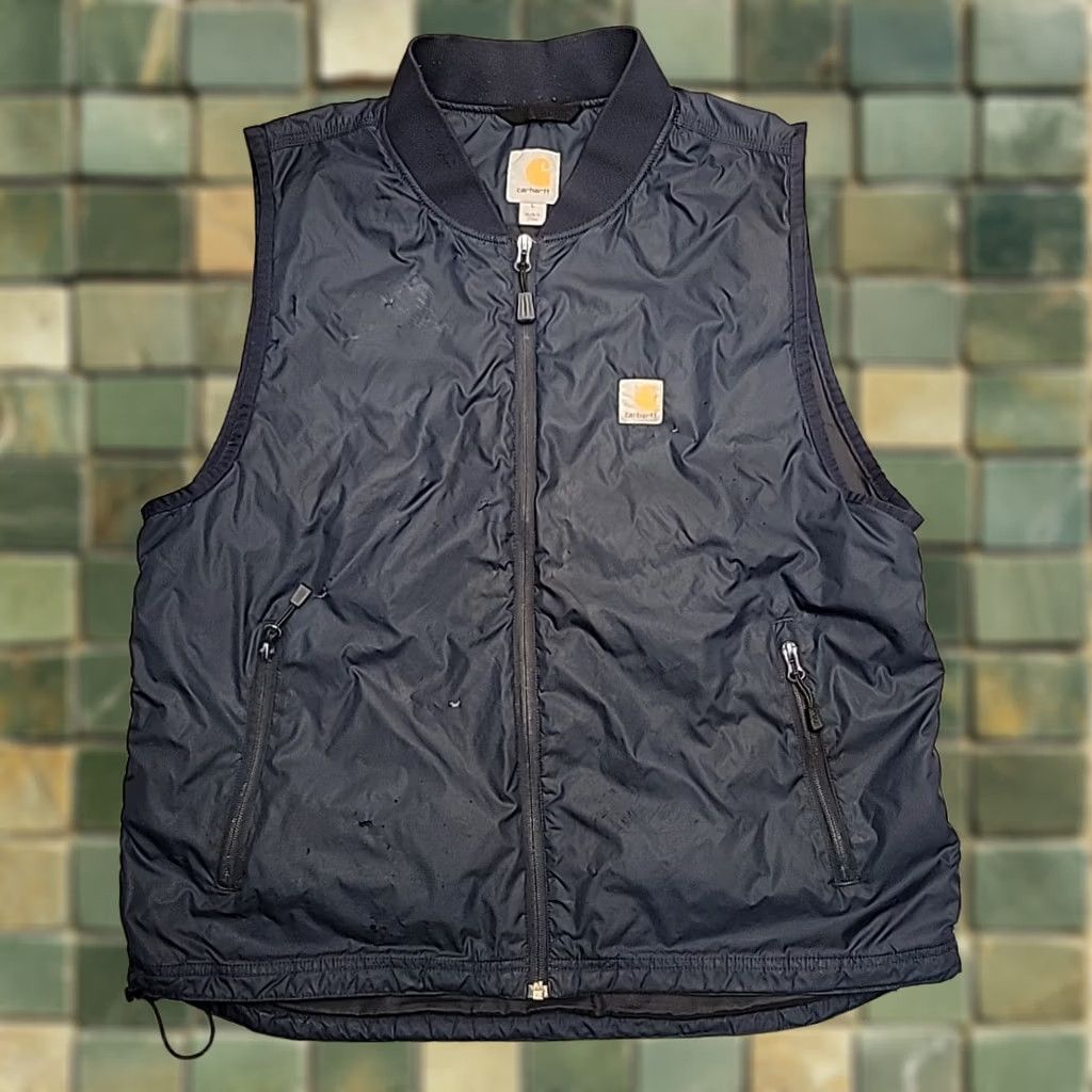 Carhartt Carhartt Vest Mens Large Navy Blue Puffer Insulated Workwear Gilliam Shop 103375 Size US L / EU 52-54 / 3 - 1 Thumbnail