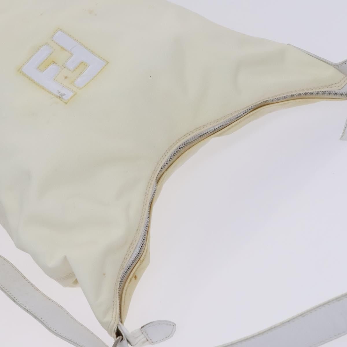 Fendi FENDI Shoulder Bag Nylon Leather Beige White Silver Size ONE SIZE - 6 Thumbnail