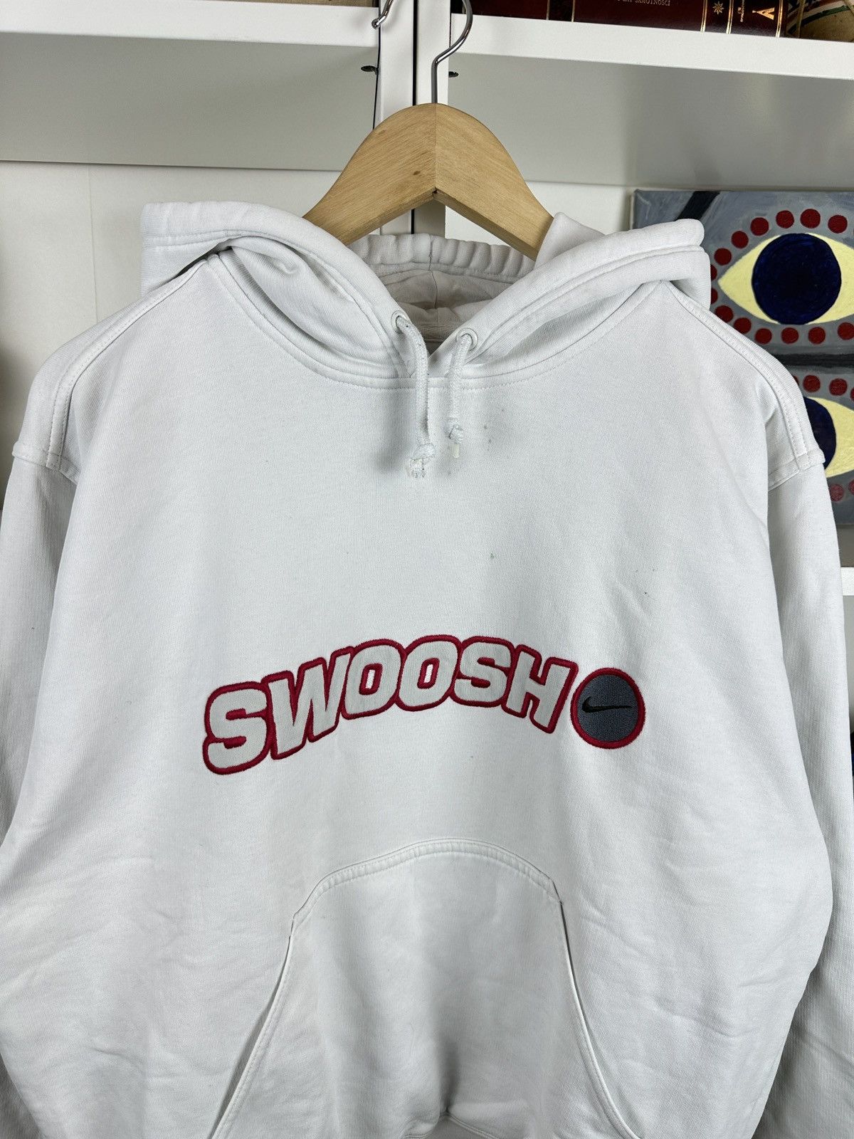 Nike Vintage nike 2000s y2k swoosh embroided hoodie Size US L / EU 52-54 / 3 - 2 Thumbnail