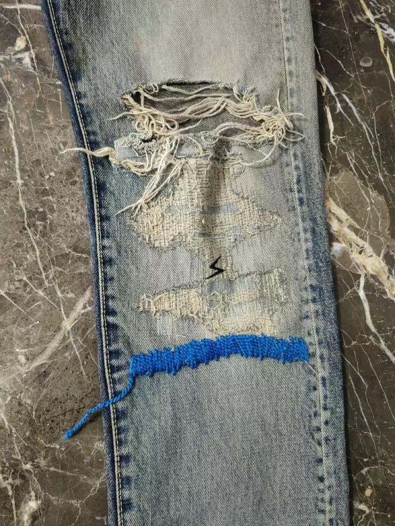 Undercover Undercover 68 blue string jeans Size US 30 / EU 46 - 3 Thumbnail