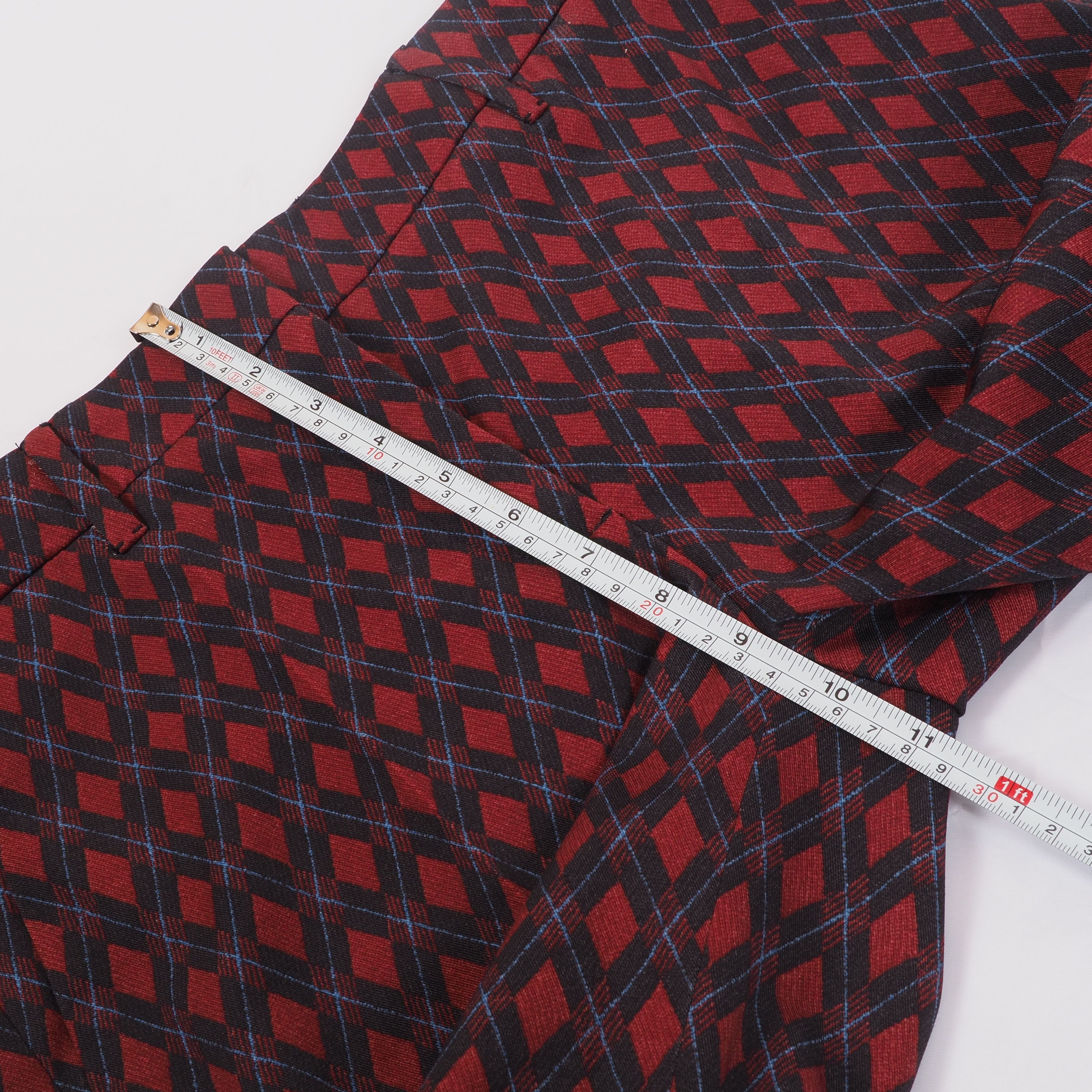 Prada Prada Vintage Red Black Geometric Cropped Pants Size 27" / US 4 / IT 40 - 8 Thumbnail