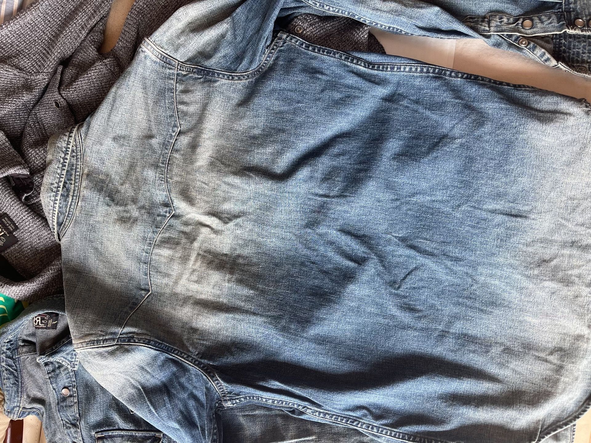 RRL Ralph Lauren RRL Denim Shirt Size US S / EU 44-46 / 1 - 4 Thumbnail