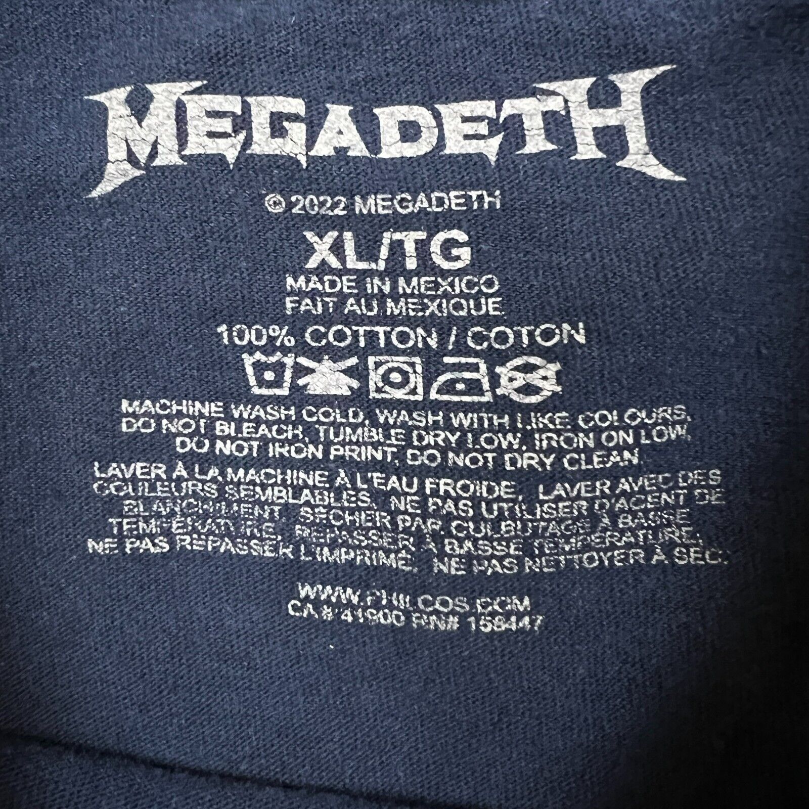 Band Tees × Megadeth × Vintage VTG 2022 Megadeth XL Super Collider Skull Graphic Band Tee Size US XL / EU 56 / 4 - 5 Thumbnail