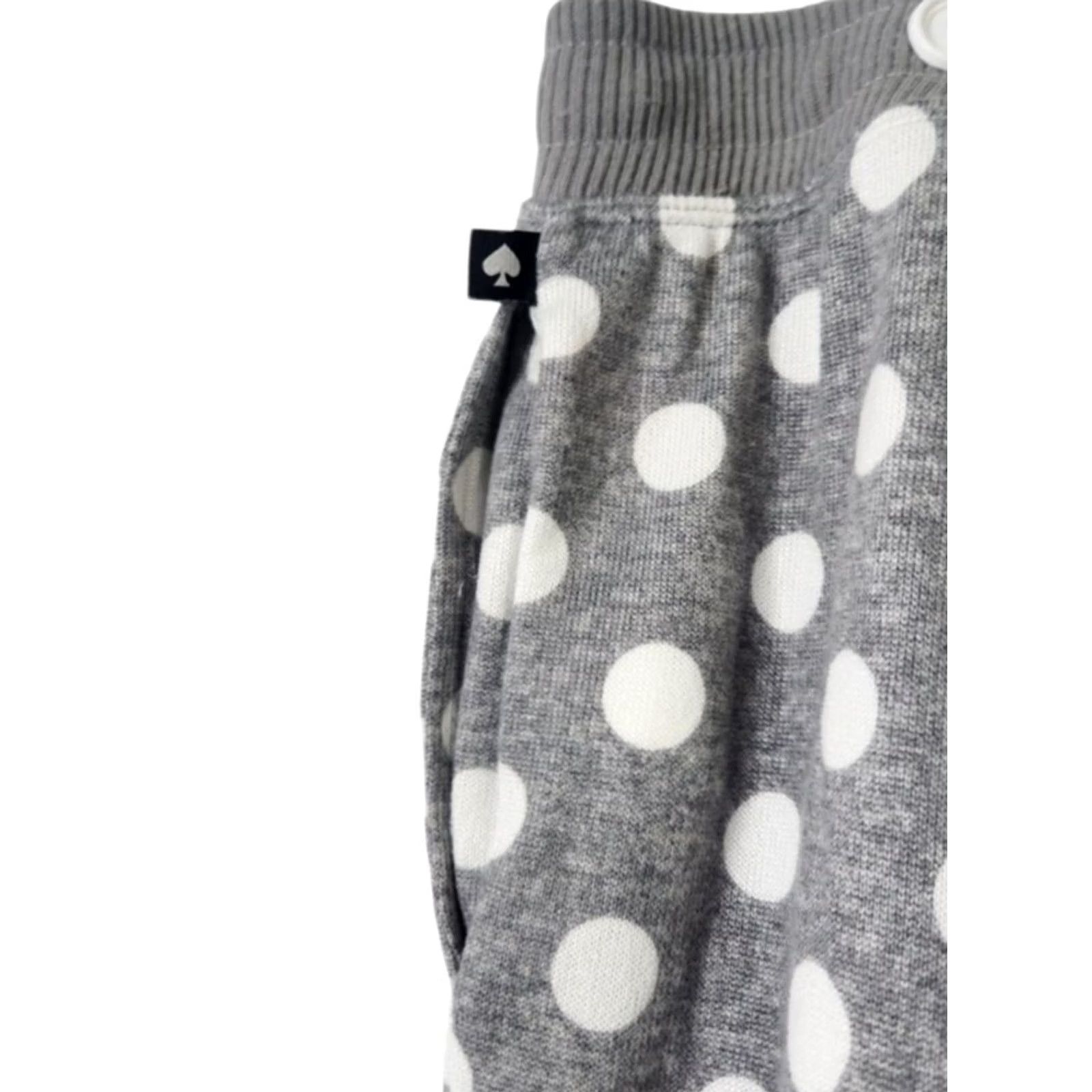 Vintage Kate Spade Womens XL Pajama Set Long Sleeve Shirt Pants Polka Dot Gray Size XL / US 12-14 / IT 48-50 - 6 Thumbnail