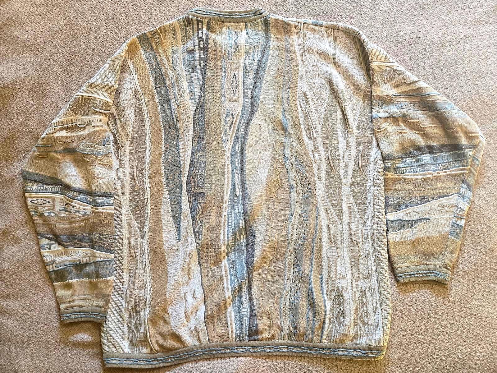 Tundra Tundra Sweater XXL | 90s Textured Knit Neutral Pattern Size US XXL / EU 58 / 5 - 4 Thumbnail