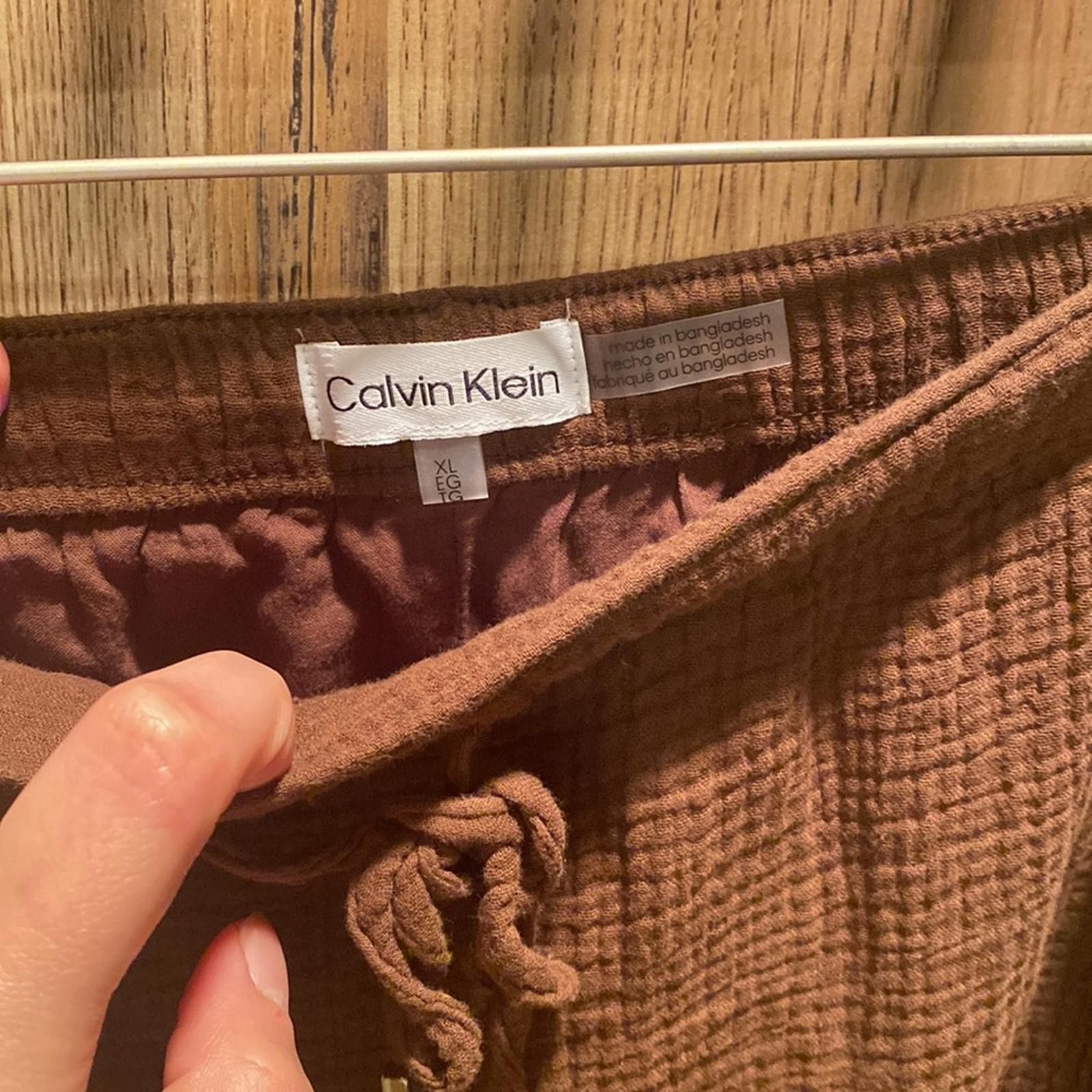 Calvin Klein Calvin Klein brown cotton pants Size 40" / US 18 - 3 Thumbnail