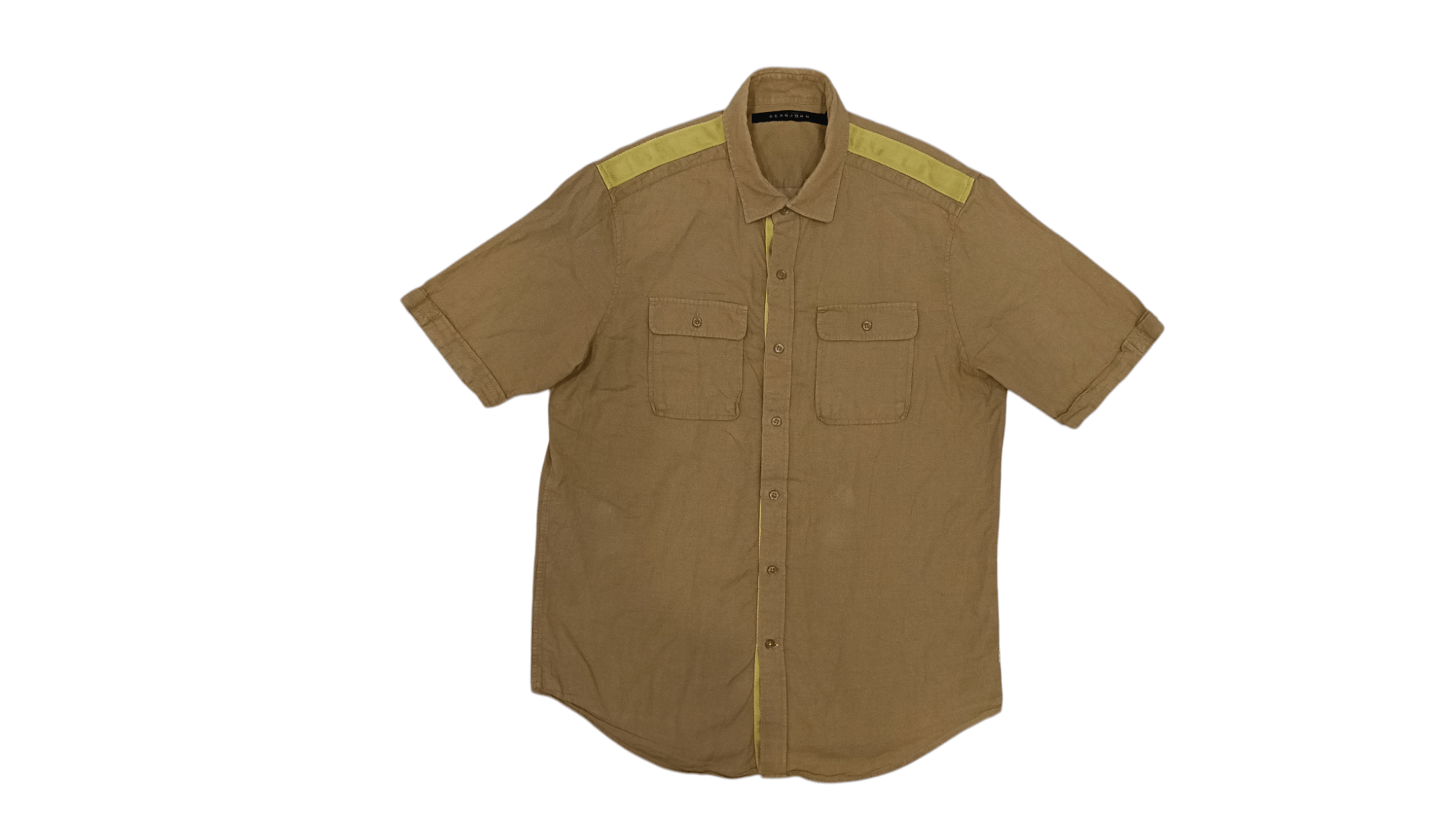 Sean John SEAN JOHN Short Sleeve Button Shirt (S 356) Size US L / EU 52-54 / 3 - 1 Thumbnail