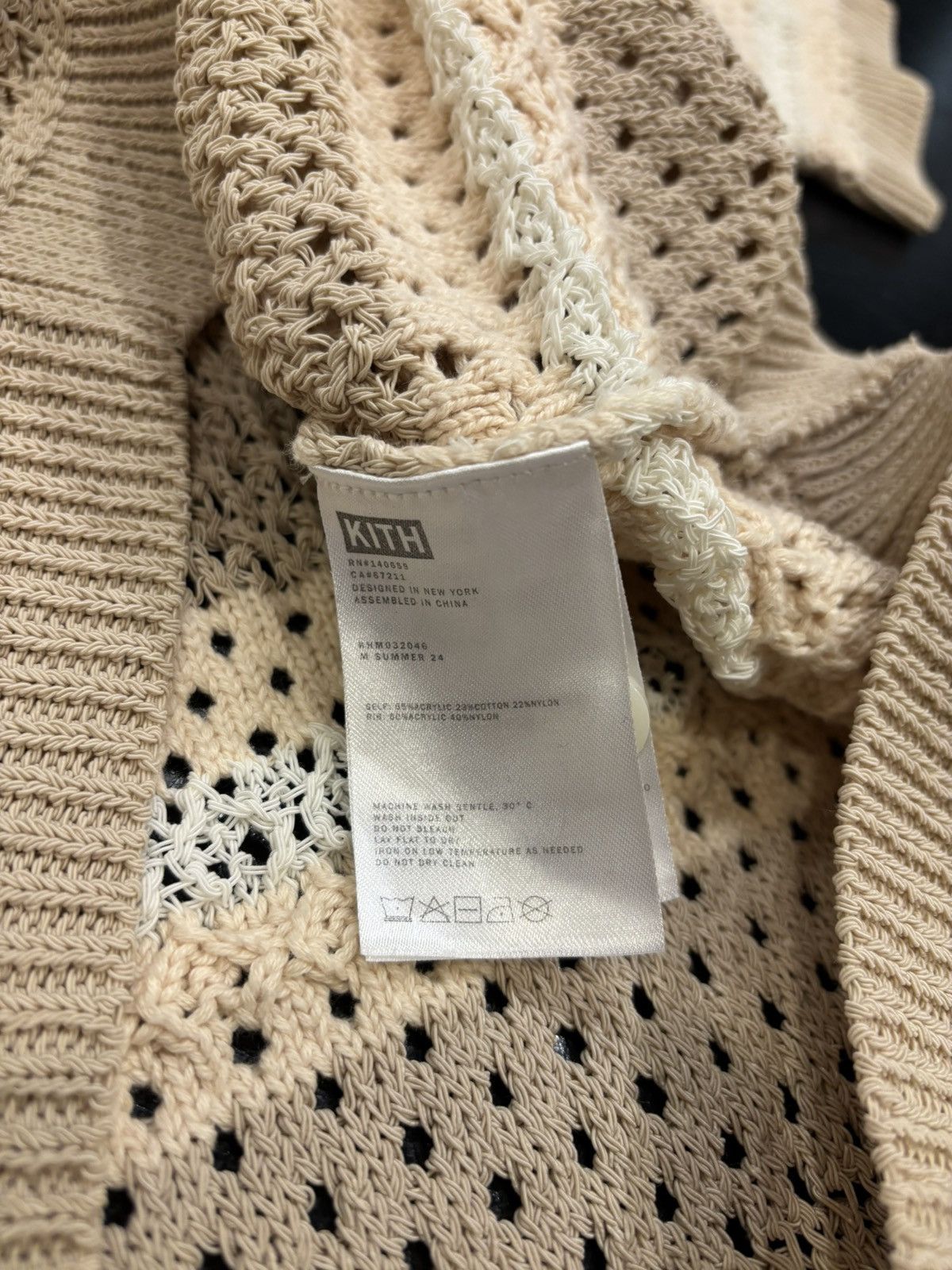 Kith Kith Open Weave Polo Beige Size US L / EU 52-54 / 3 - 4 Thumbnail