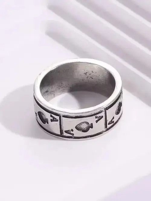 Jewelry × Ring Of Fire Vintage Ace of Cards Ring Size ONE SIZE - 3 Thumbnail