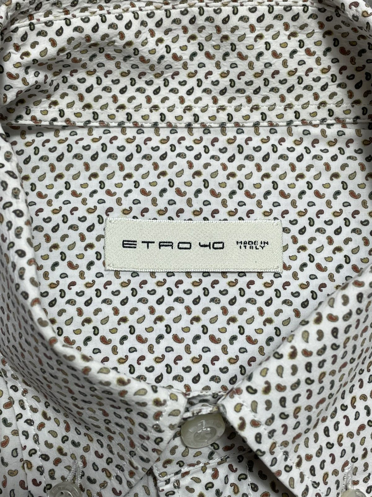 Etro ETRO Milano Paisley Shirt Size 40 M Embroidered Pegasus Logo Size US M / EU 48-50 / 2 - 10 Thumbnail