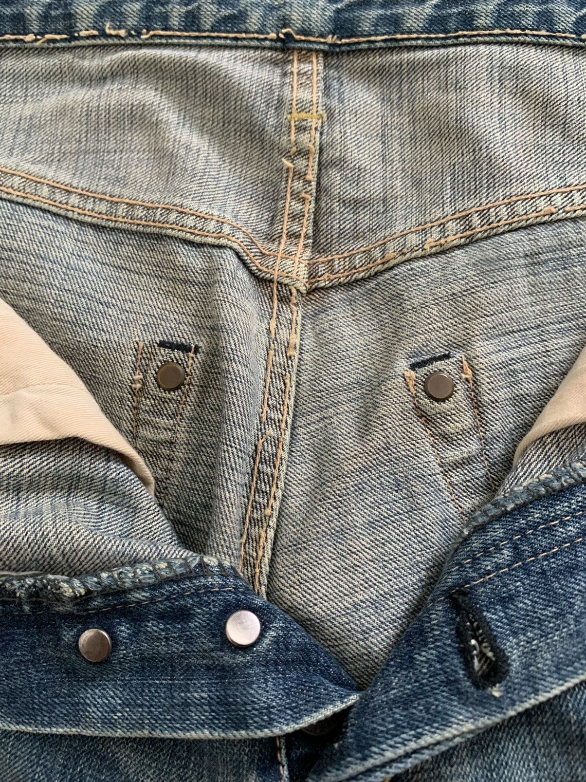 OMNIGOD Omnigod Orangeline Selvedge Faded Denim Size US 30 / EU 46 - 4 Thumbnail