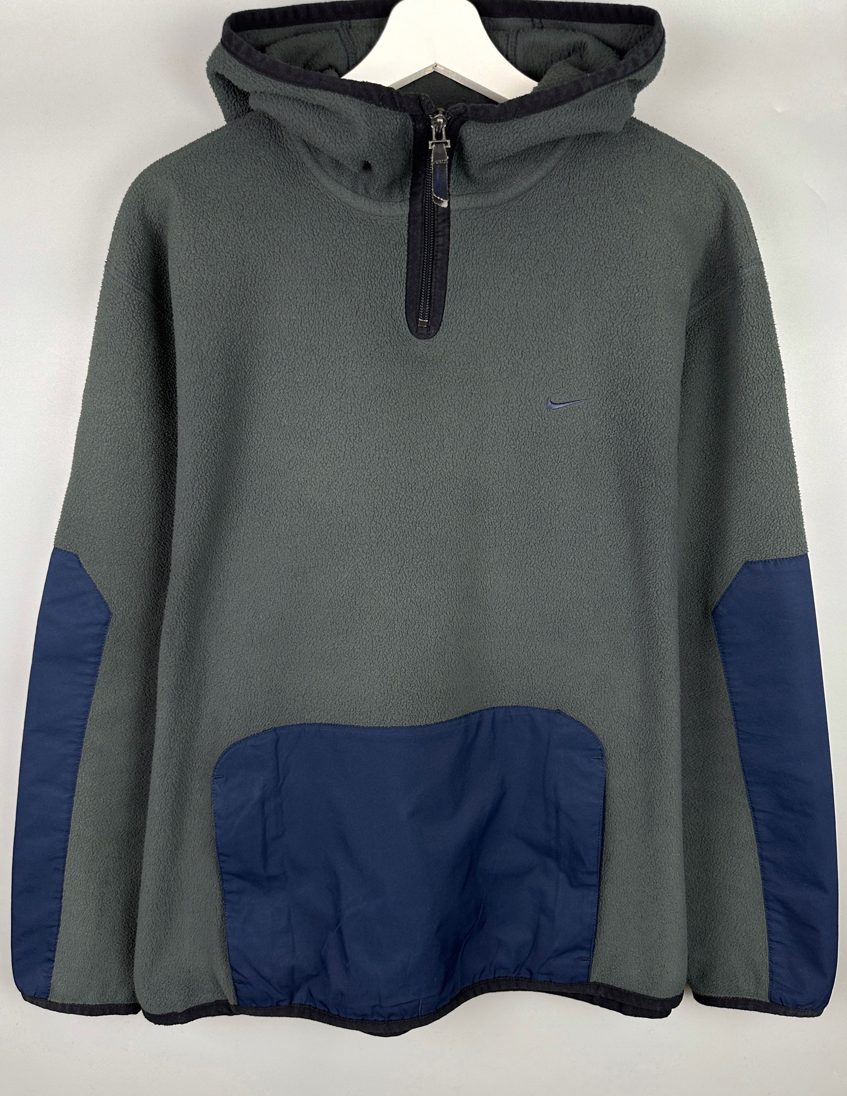 Nike 90s Vintage Nike Fleece Ninja 1/4 Zip Logo Hoodie Polar ACG Size US M / EU 48-50 / 2 - 1 Thumbnail
