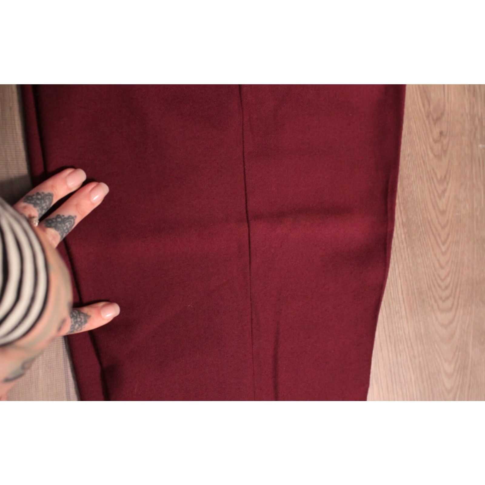Vintage VINTAGE Stephens Western Pants 1960s 32 Short Burgundy Flare Leg Mens Size US 32 / EU 48 - 5 Thumbnail