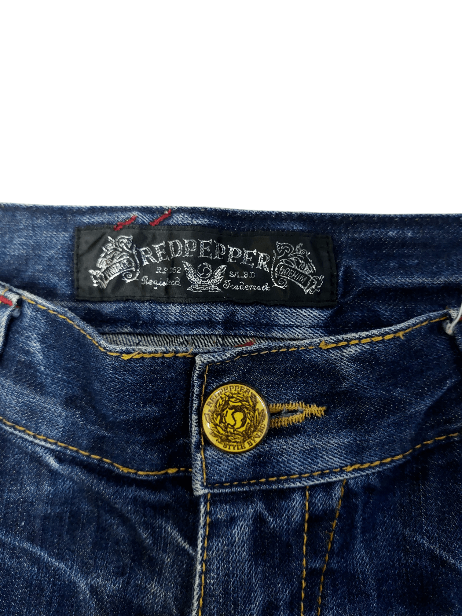 If Six Was Nine 🔥Red Pepper Studded Punkstar Archieve Union Jack Shorts Size US 34 / EU 50 - 8 Thumbnail