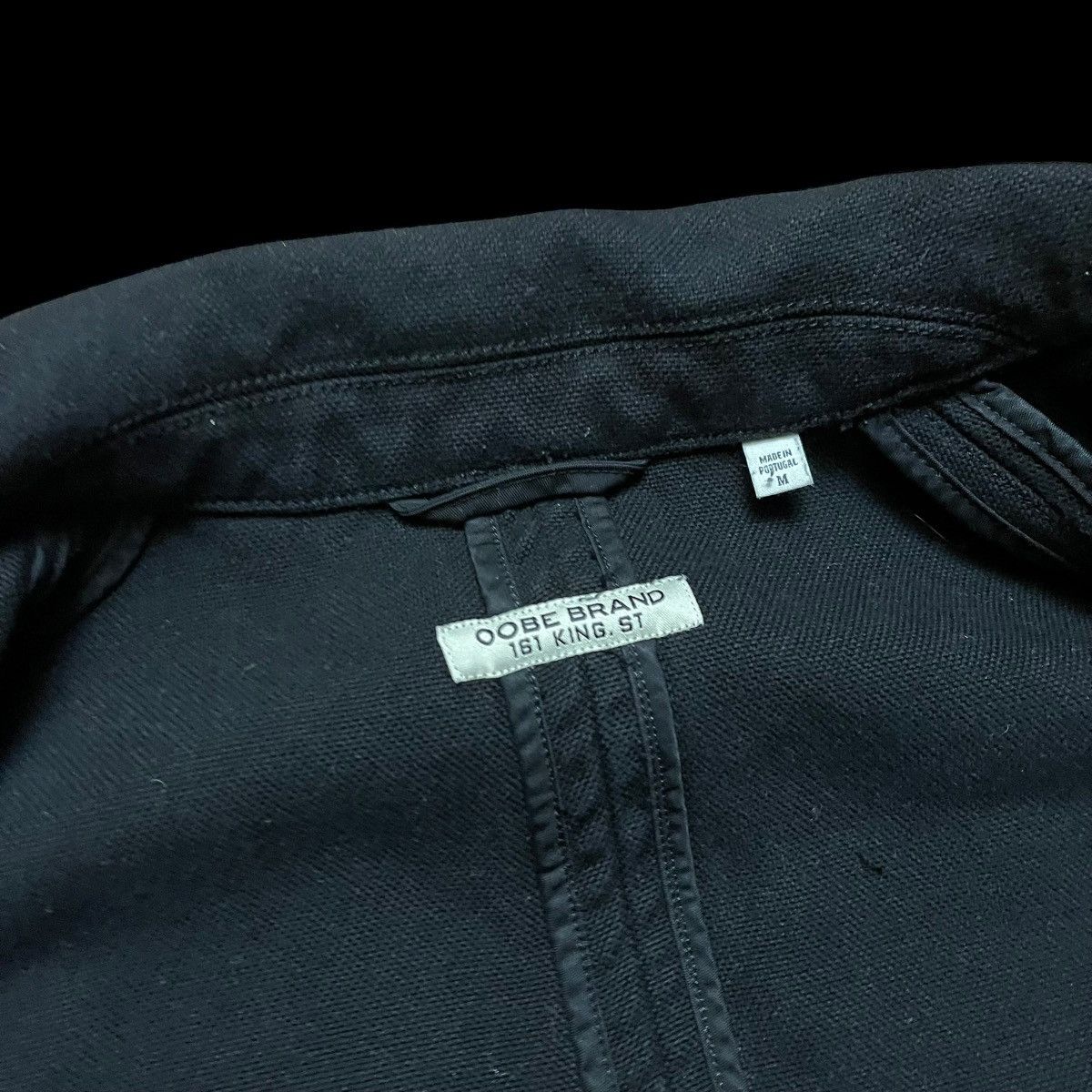 Japanese Brand Oobe Brand Black Chore Jacket Faded Size L Worn Used Size US L / EU 52-54 / 3 - 5 Thumbnail