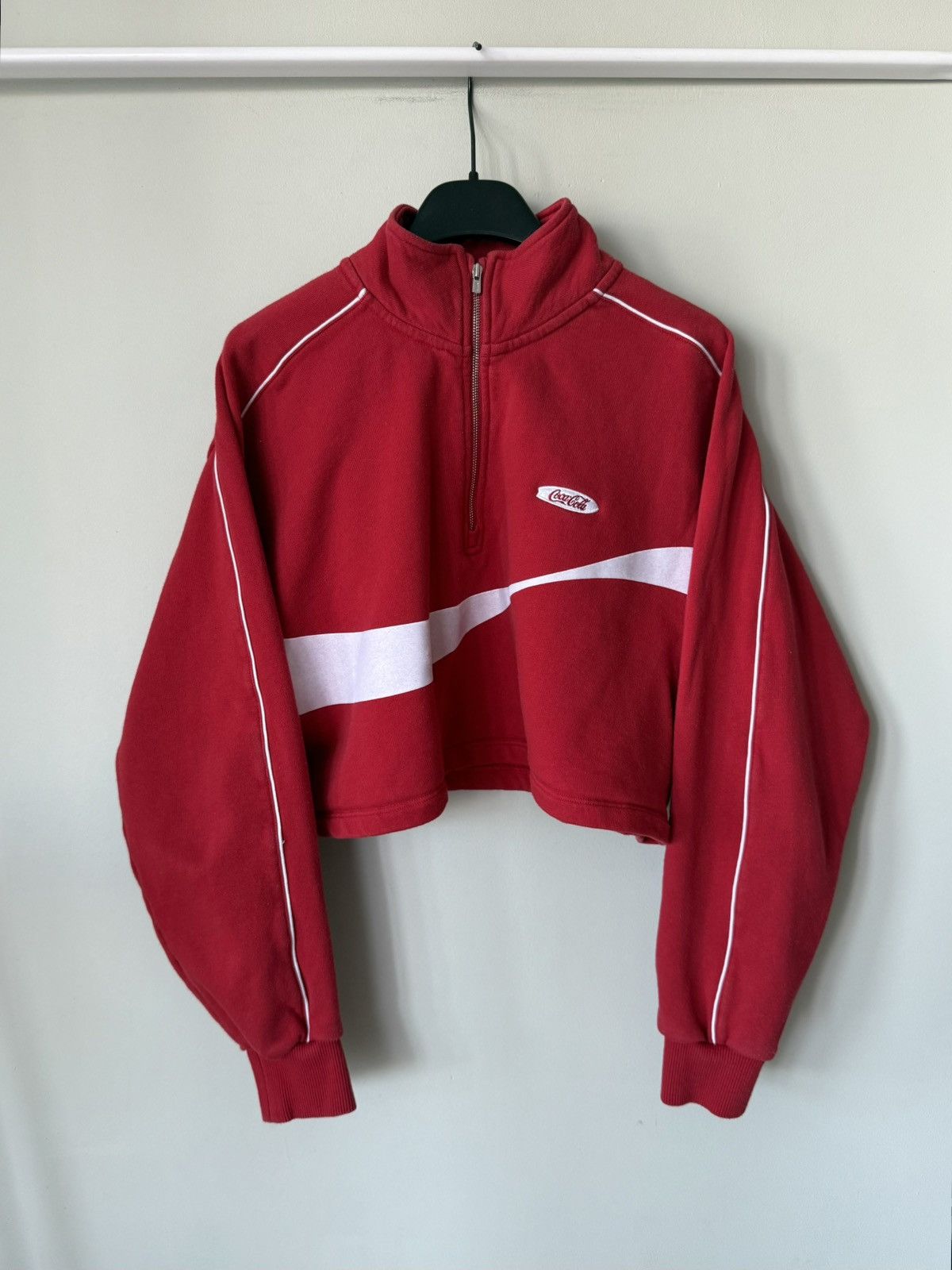 Coca Cola × Kith Kith x cocacola half zip crop top sweatshirt womens Size S / US 4 / IT 40 - 1 Thumbnail