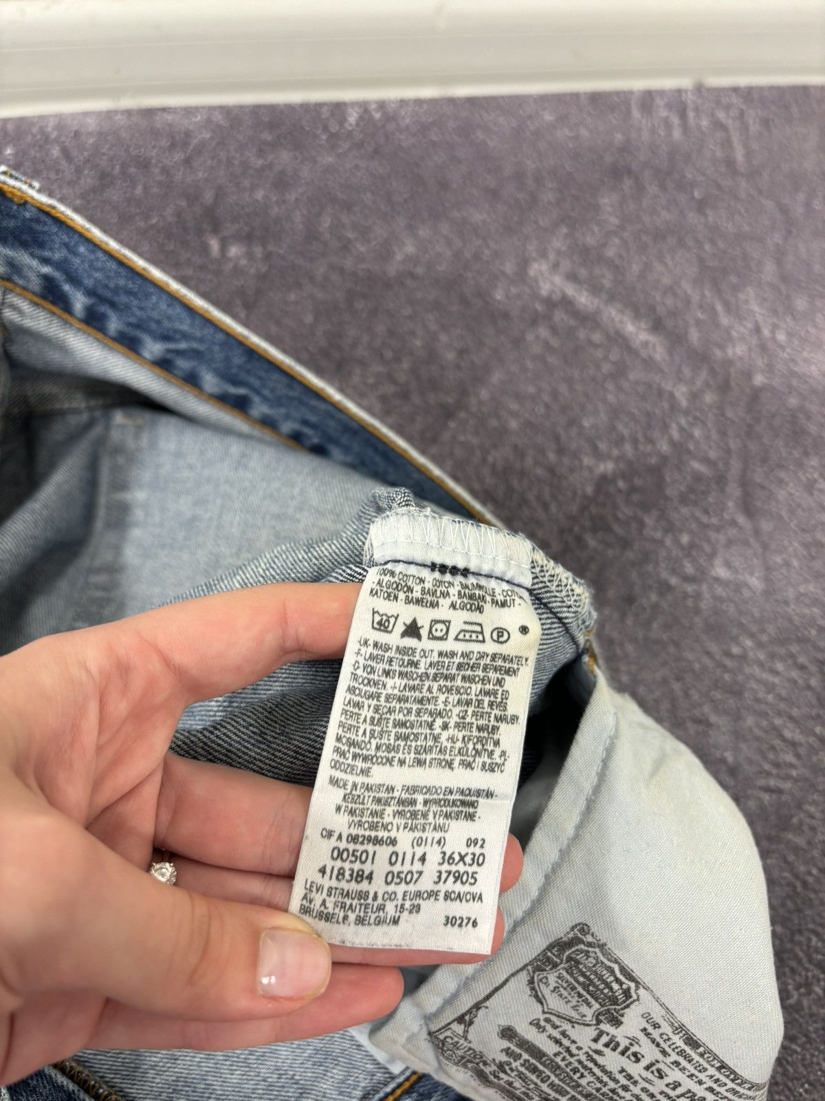 Levi's Vintage Levi’s 501 Akira 1/1 Handmade Custom Denim Jeans Size US 36 / EU 52 - 12 Thumbnail