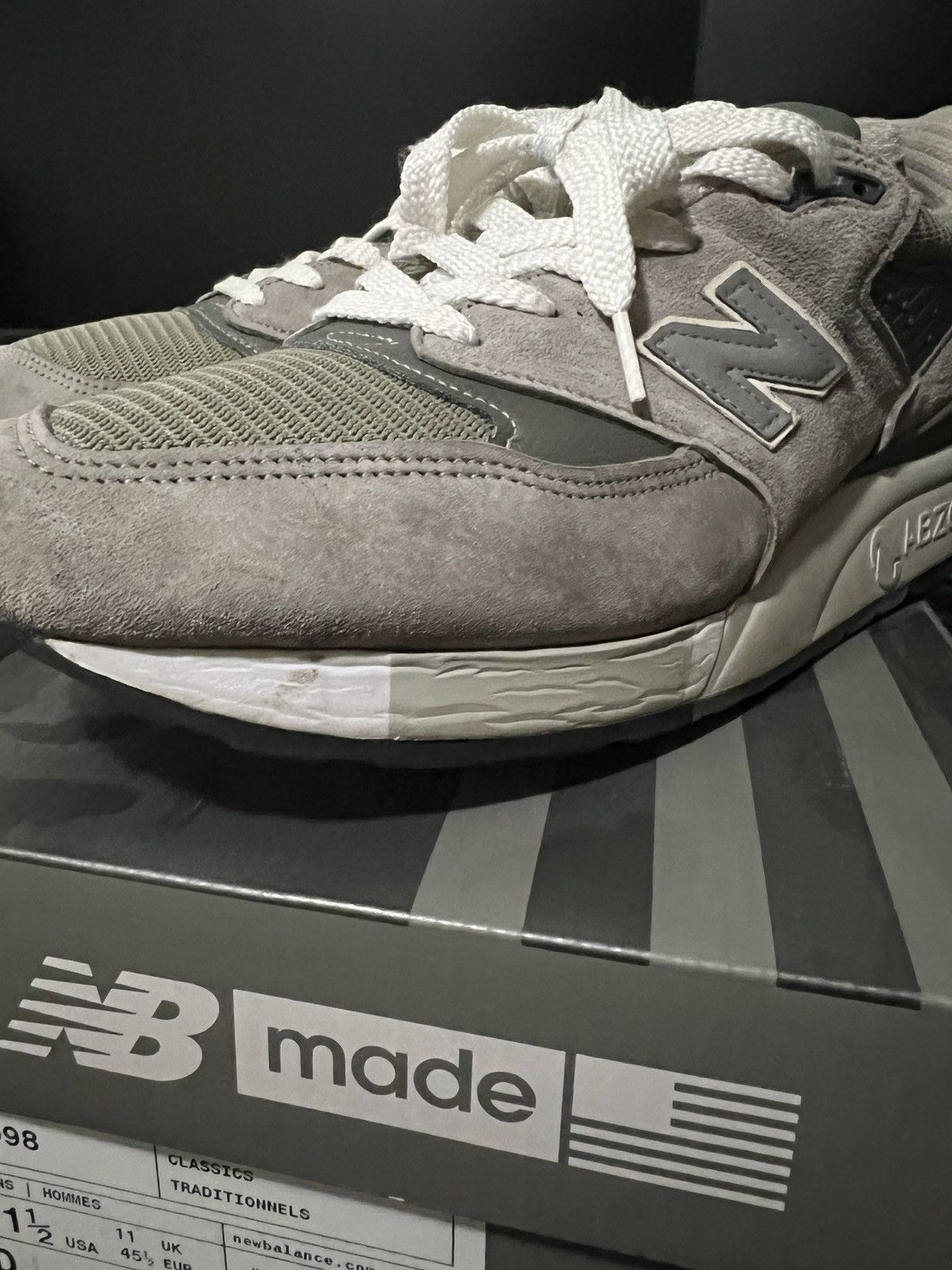 New Balance New Balance M998 Size US 11.5 / EU 44-45 - 6 Thumbnail