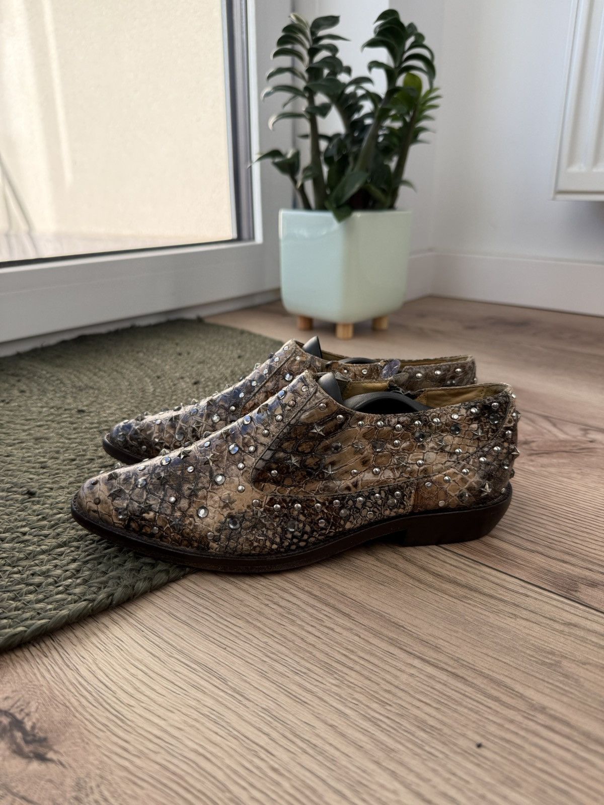 Jimmy Choo Jimmy Choo H&M snakes Leather Low-Top Sneakers White Women Size US 6 / IT 36 - 1 Thumbnail