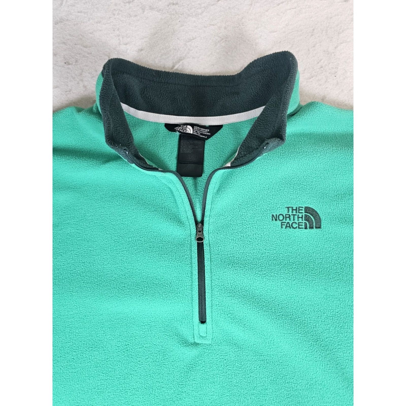 The North Face VINTAGE The North Face Classic Fleece Sweater Pullover 1/4 Zip Green Men's XL Jacket Size US XL / EU 56 / 4 - 3 Thumbnail