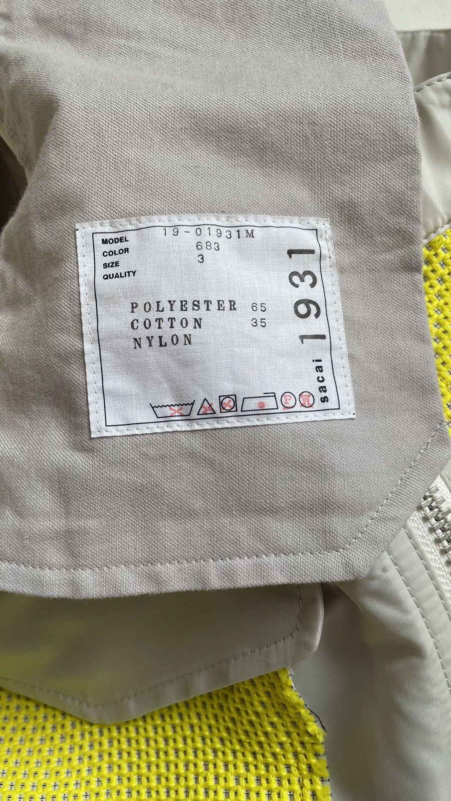 Sacai Reworked Neon Mesh/Nylon Military Shorts Size US 34 / EU 50 - 5 Thumbnail