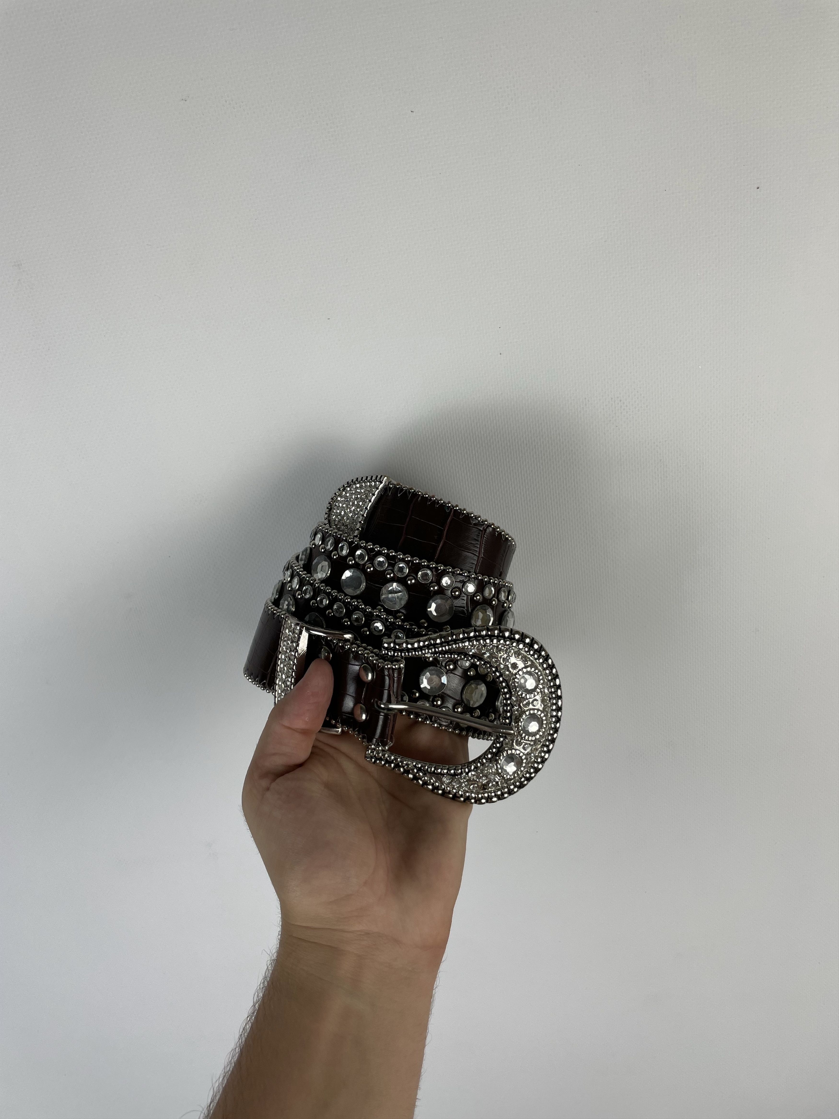Other Vintage Leather belt Avant Garde Style Y2k Size ONE SIZE - 1 Thumbnail